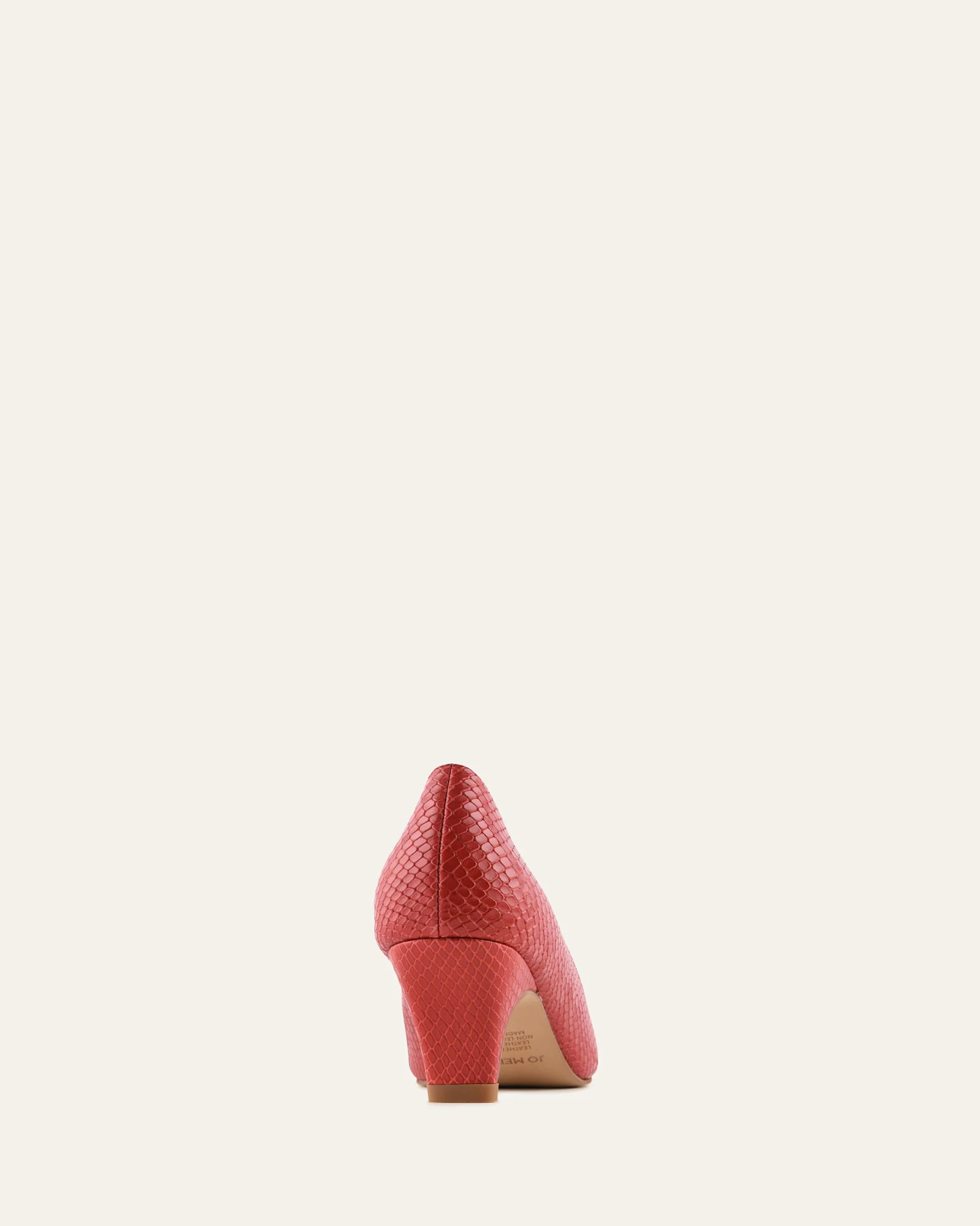 BLAIR LOW HEELS CHILLI SNAKE PRINT LEATHER - Image 5