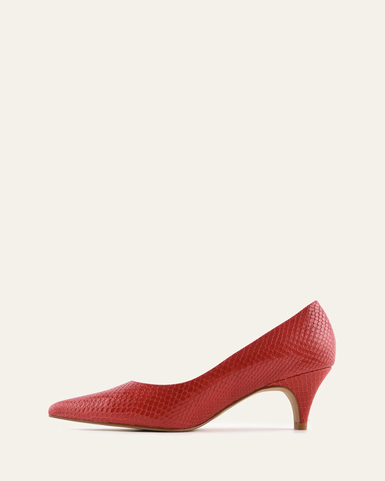 BLAIR LOW HEELS CHILLI SNAKE PRINT LEATHER - Image 6