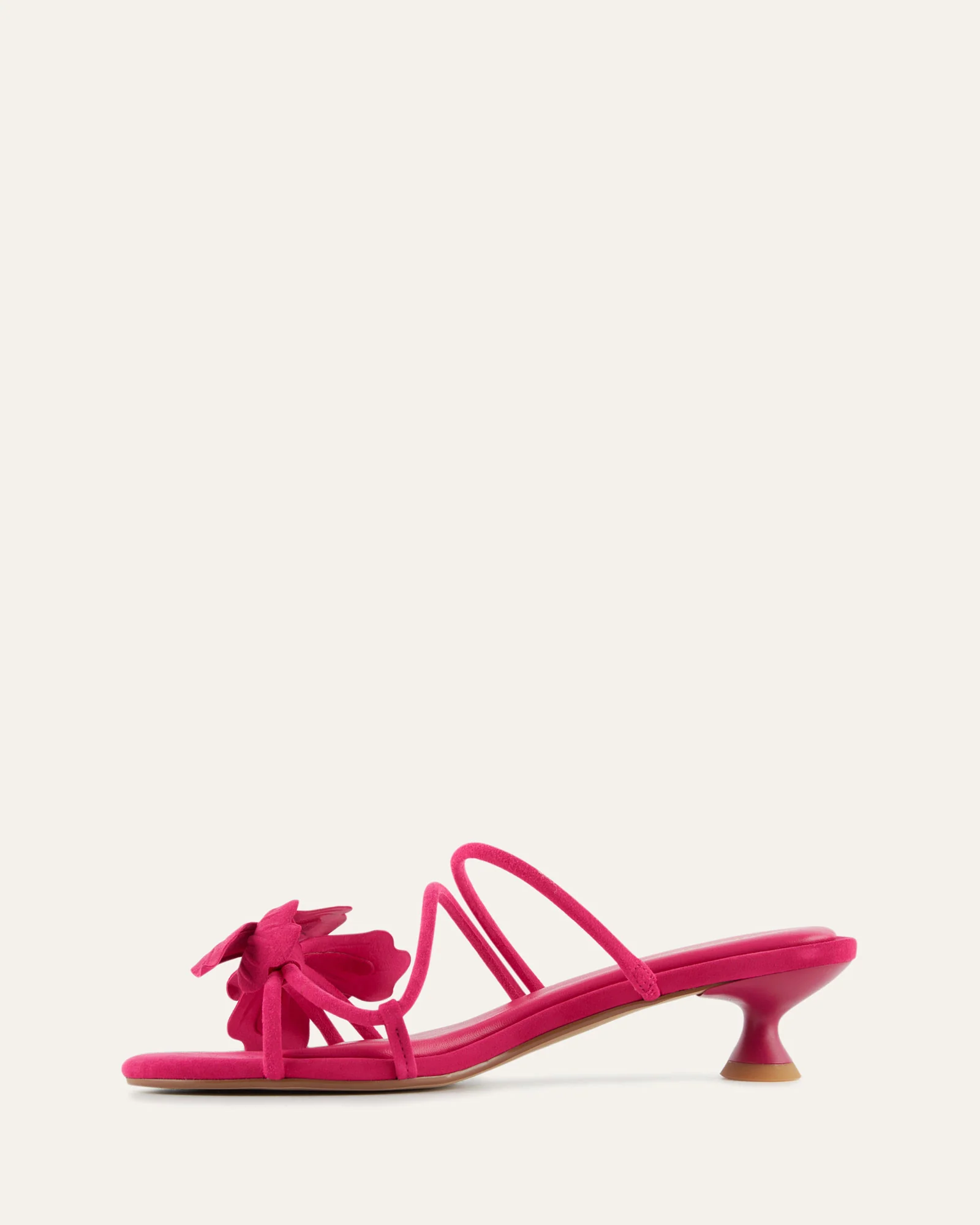 BLAZE MID HEEL SANDALS FUCHSIA SUEDE - Image 6
