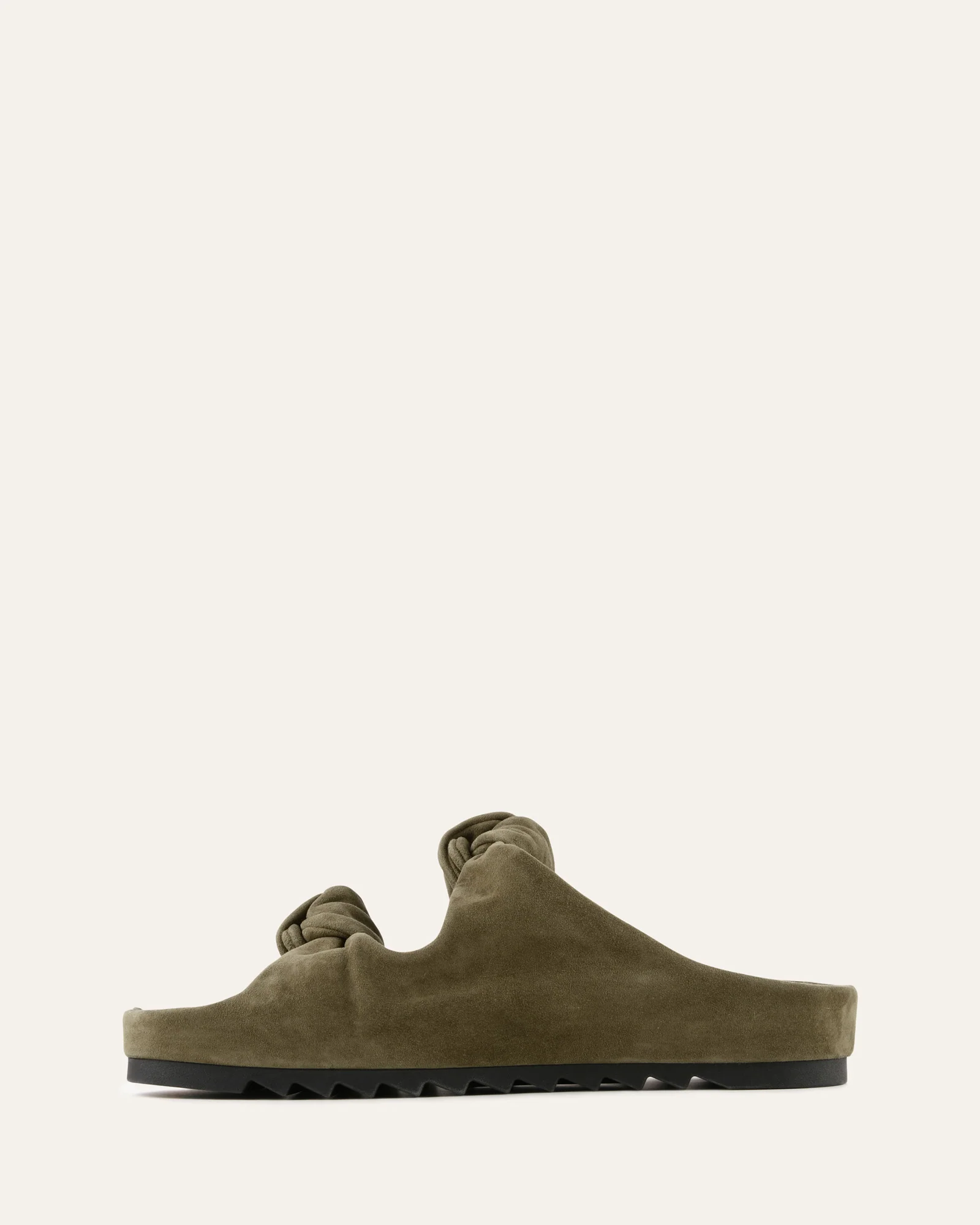 BLOSSOM FLAT SANDALS OLIVE SUEDE - Image 6