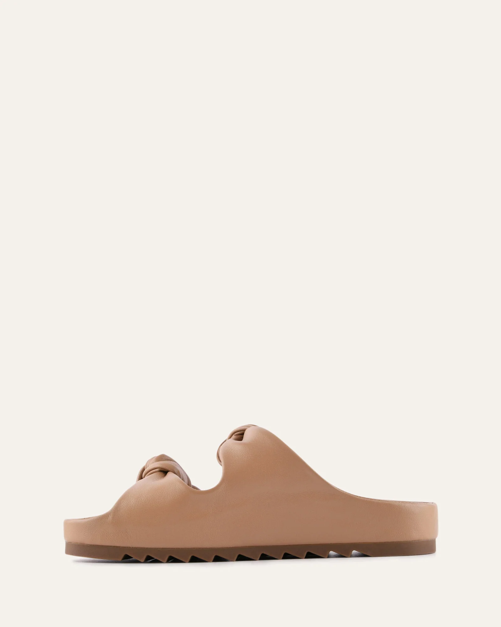 BLOSSOM FLAT SANDALS TAN LEATHER - Image 5