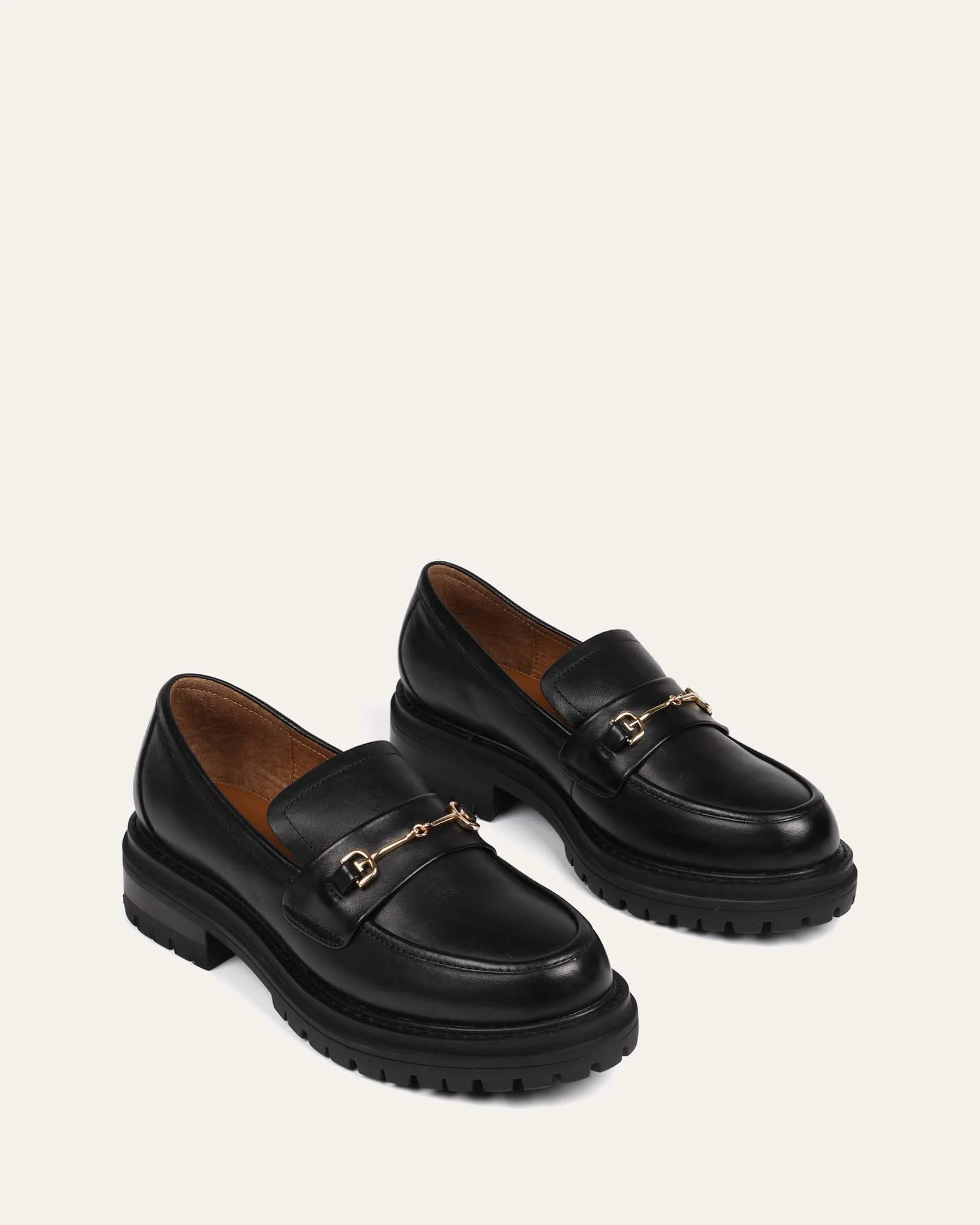 BRIXTON LOAFERS BLACK LEATHER - Image 3