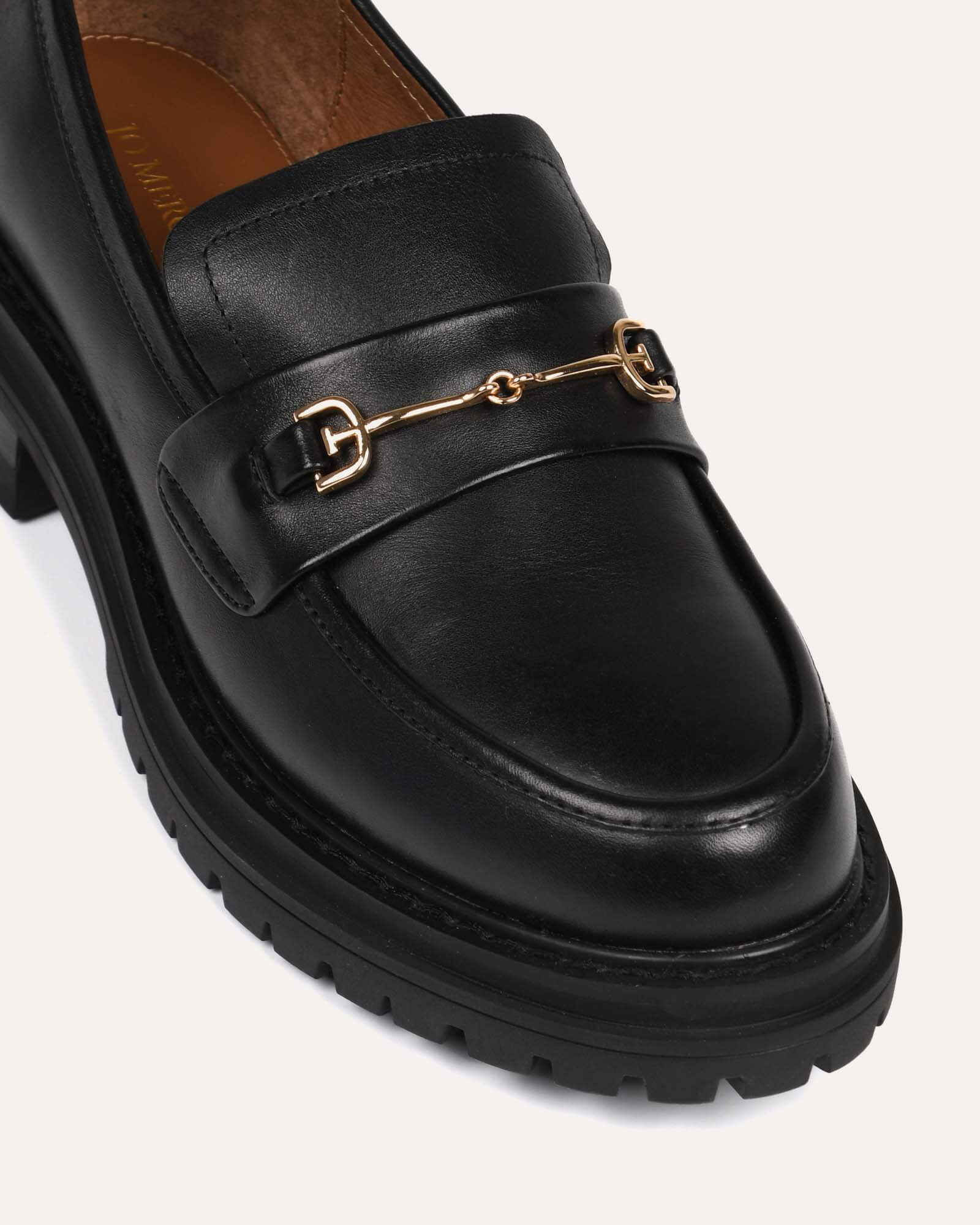 BRIXTON LOAFERS BLACK LEATHER - Image 4