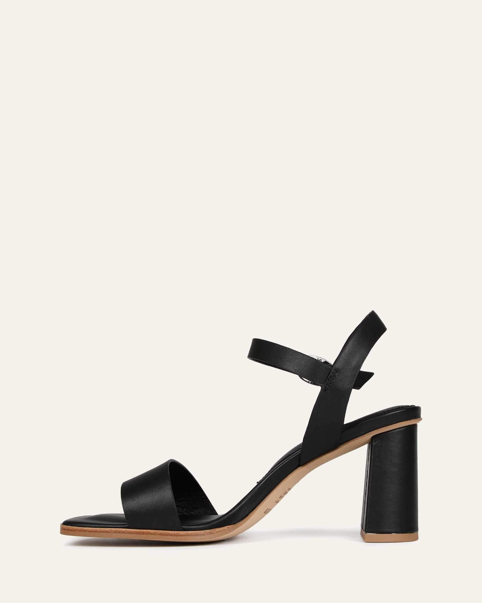 CALAIS HIGH HEEL SANDALS BLACK LEATHER - Image 6