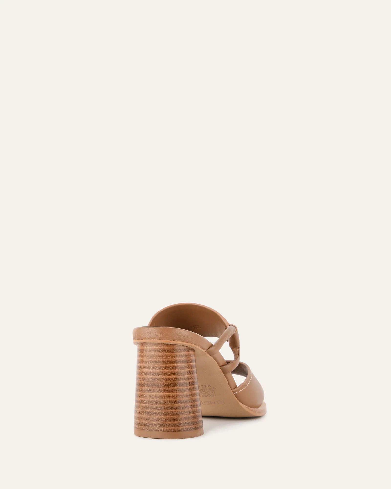 CAMMY MID HEEL SANDALS TAN LEATHER - Image 5