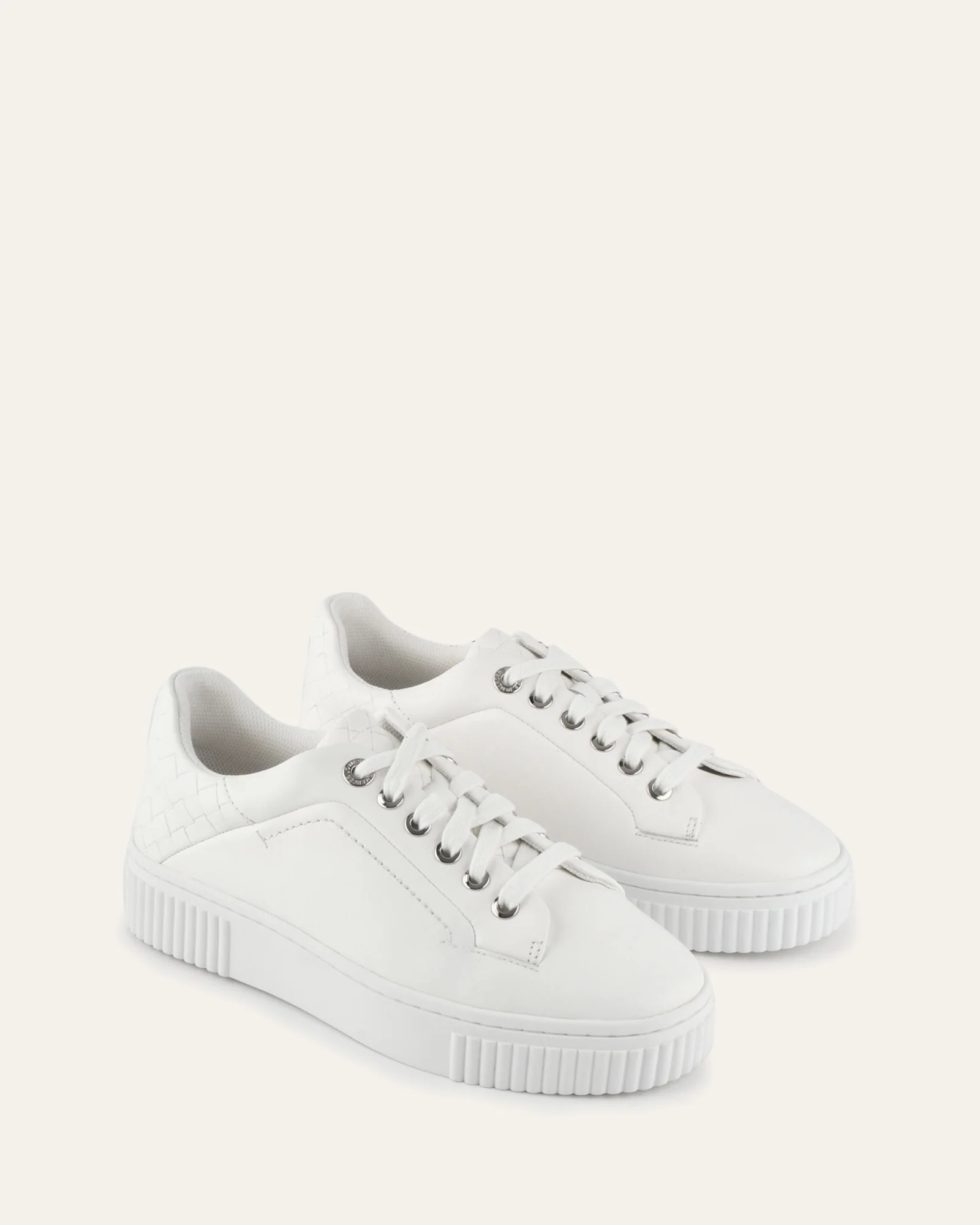 CAMPBELL SNEAKERS WHITE LEATHER - Image 3
