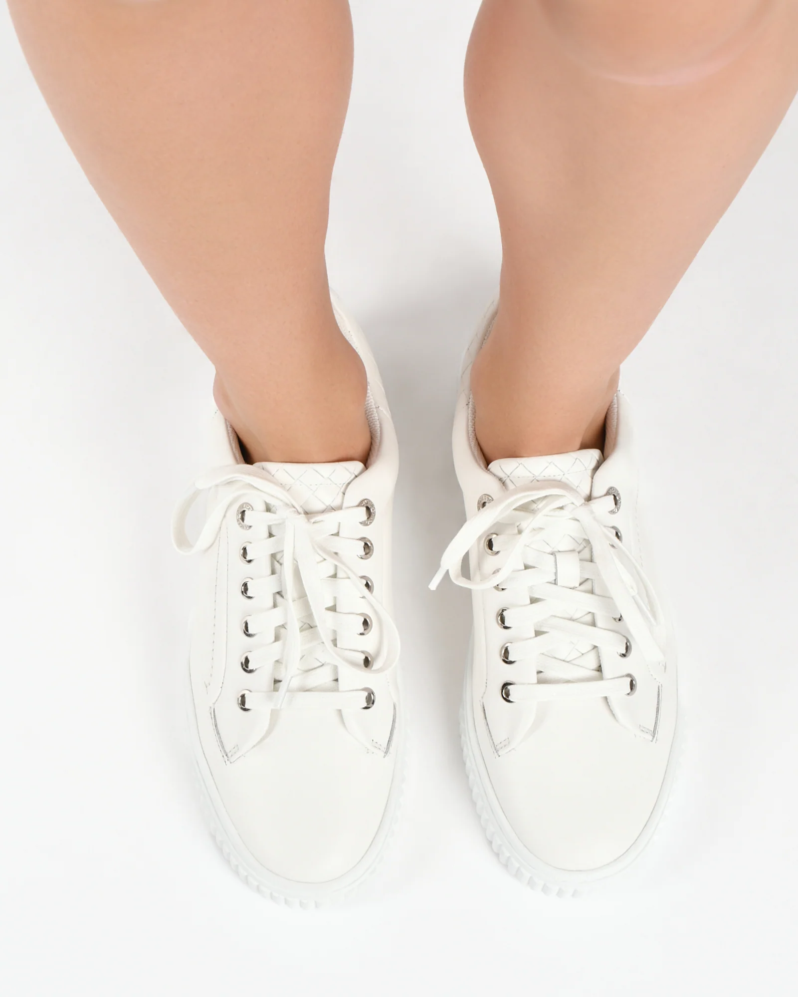 CAMPBELL SNEAKERS WHITE LEATHER - Image 8