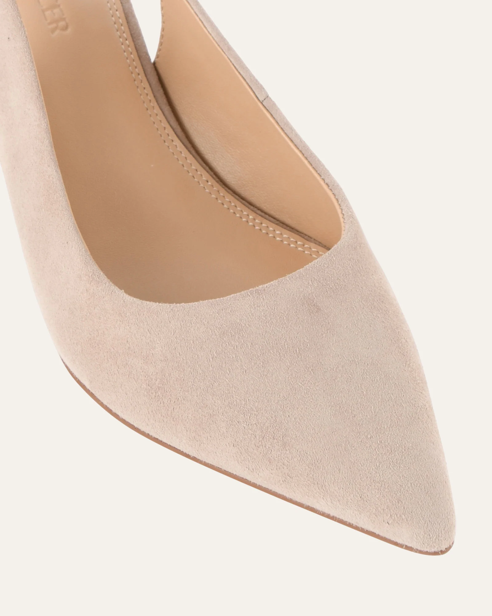 CARA LOW HEELS MUSHROOM SUEDE - Image 4