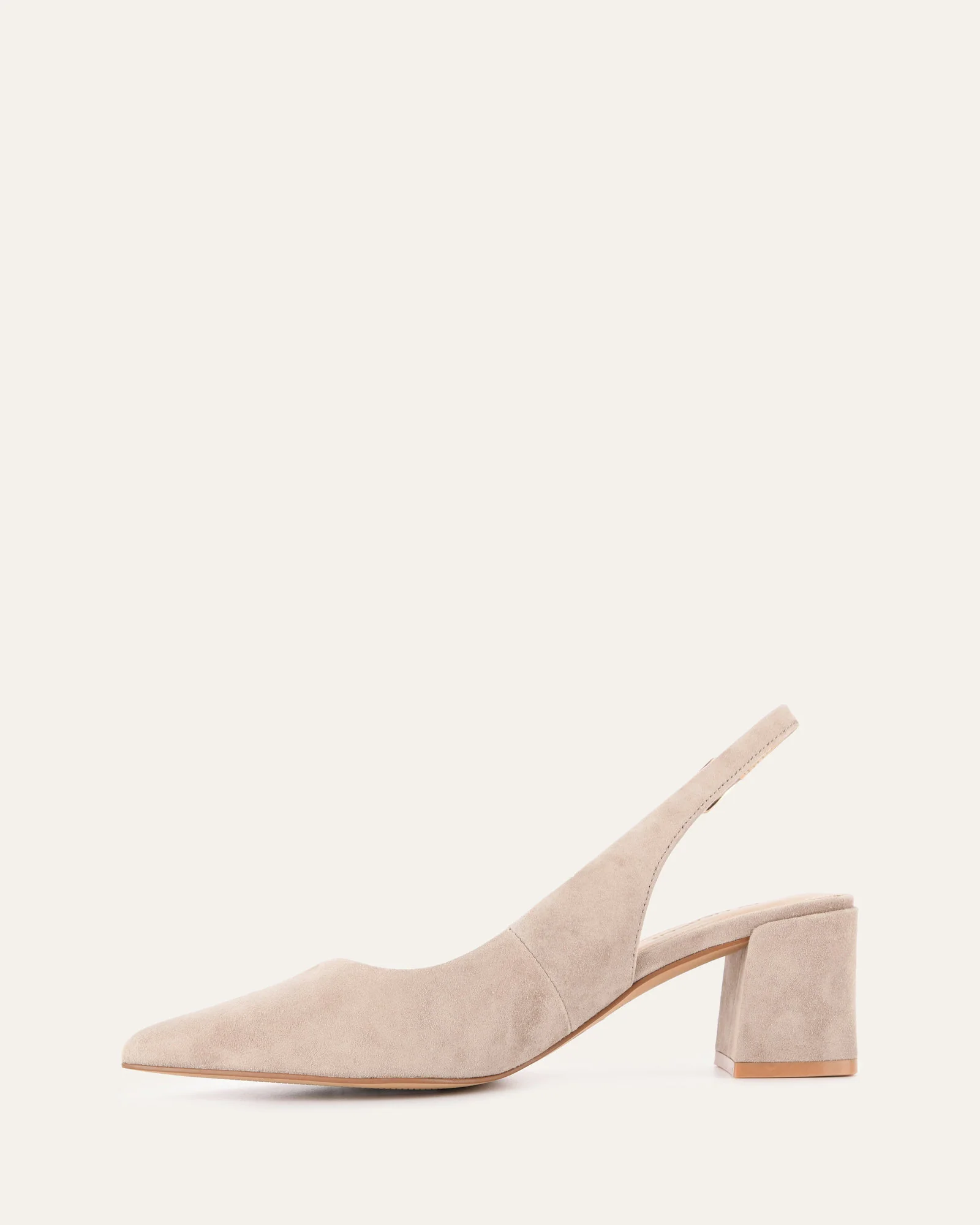 CARA LOW HEELS MUSHROOM SUEDE - Image 6