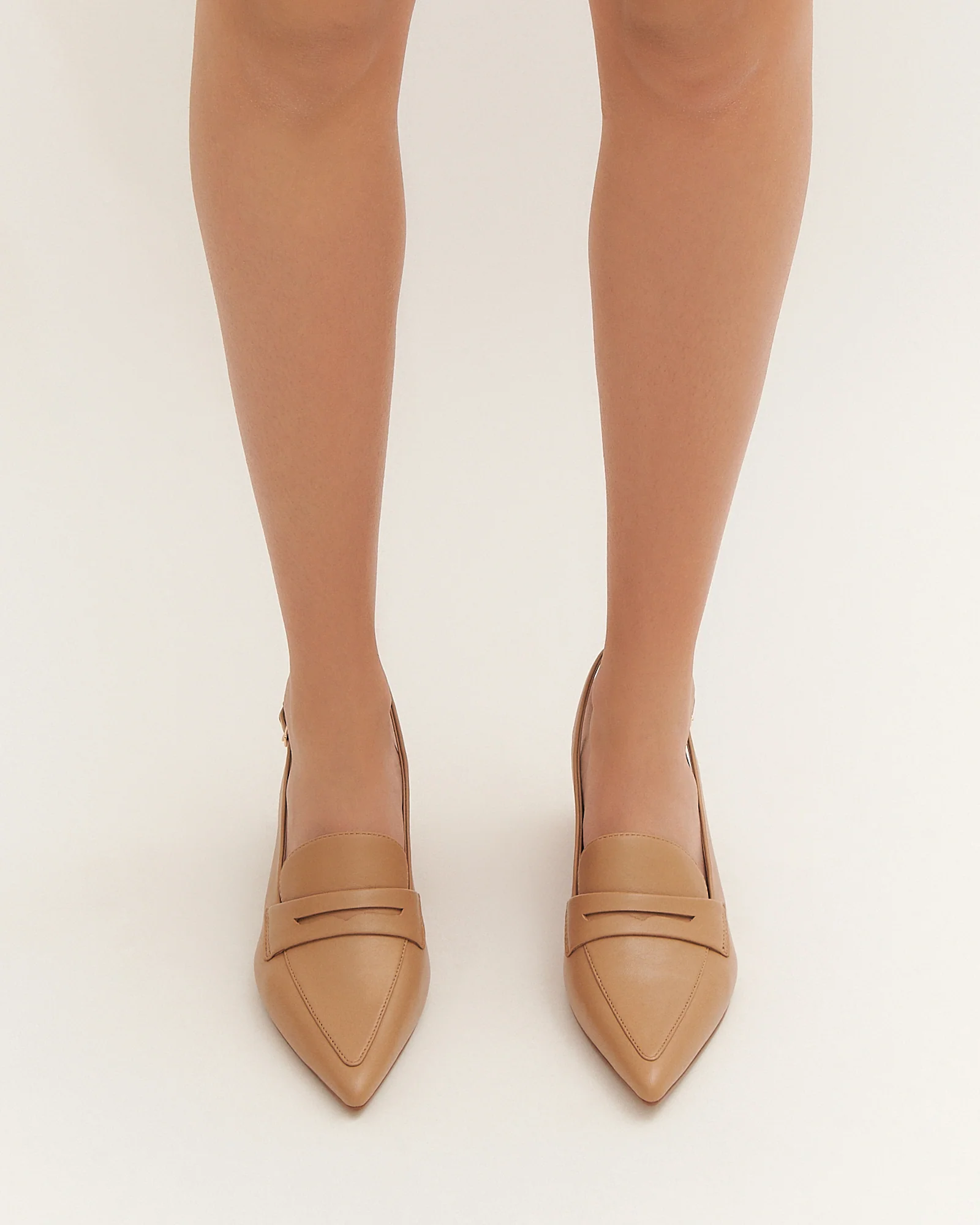 CARLTON LOW HEELS TAN LEATHER - Image 7