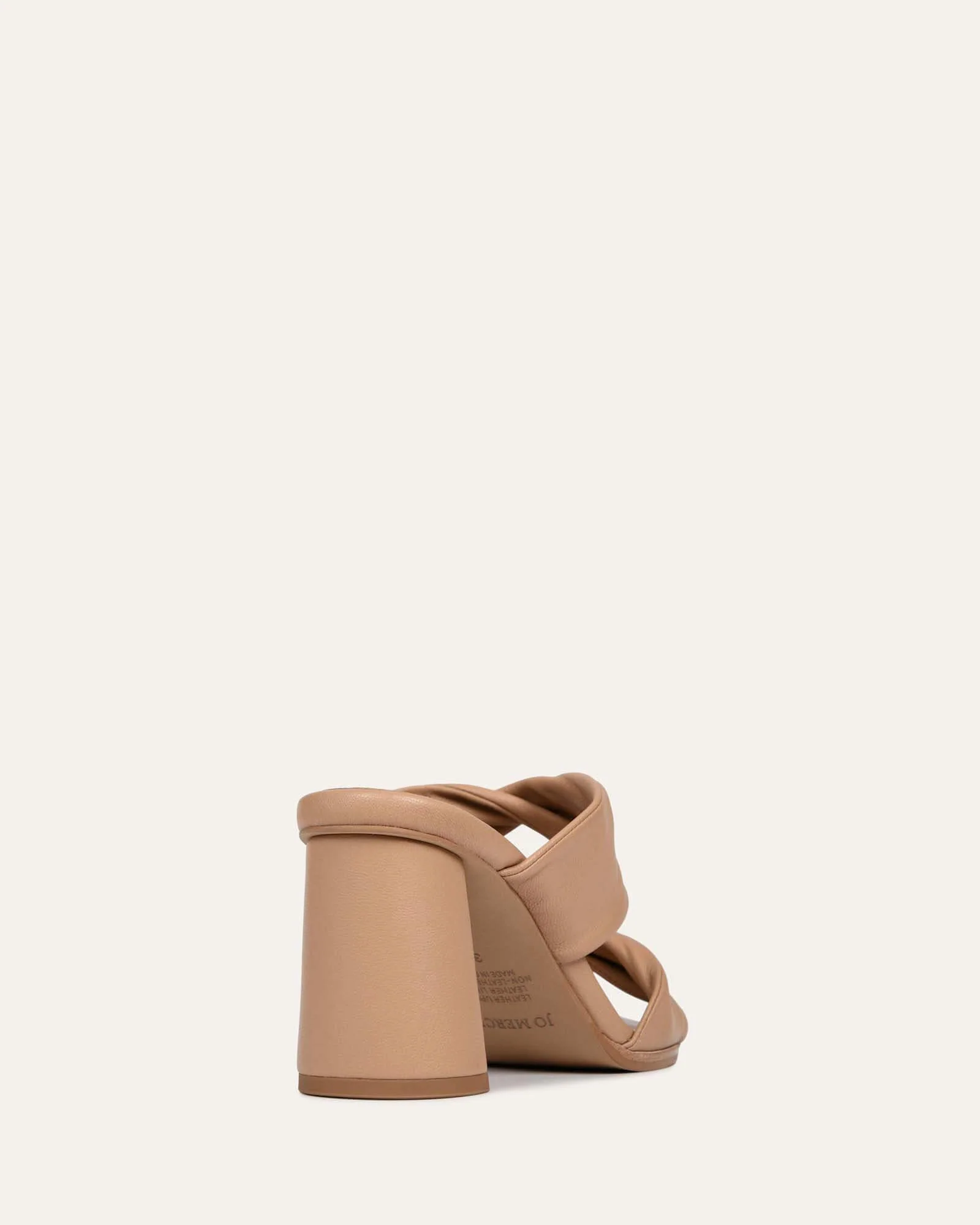 CAYLIE HIGH HEEL SANDALS BEIGE LEATHER - Image 5
