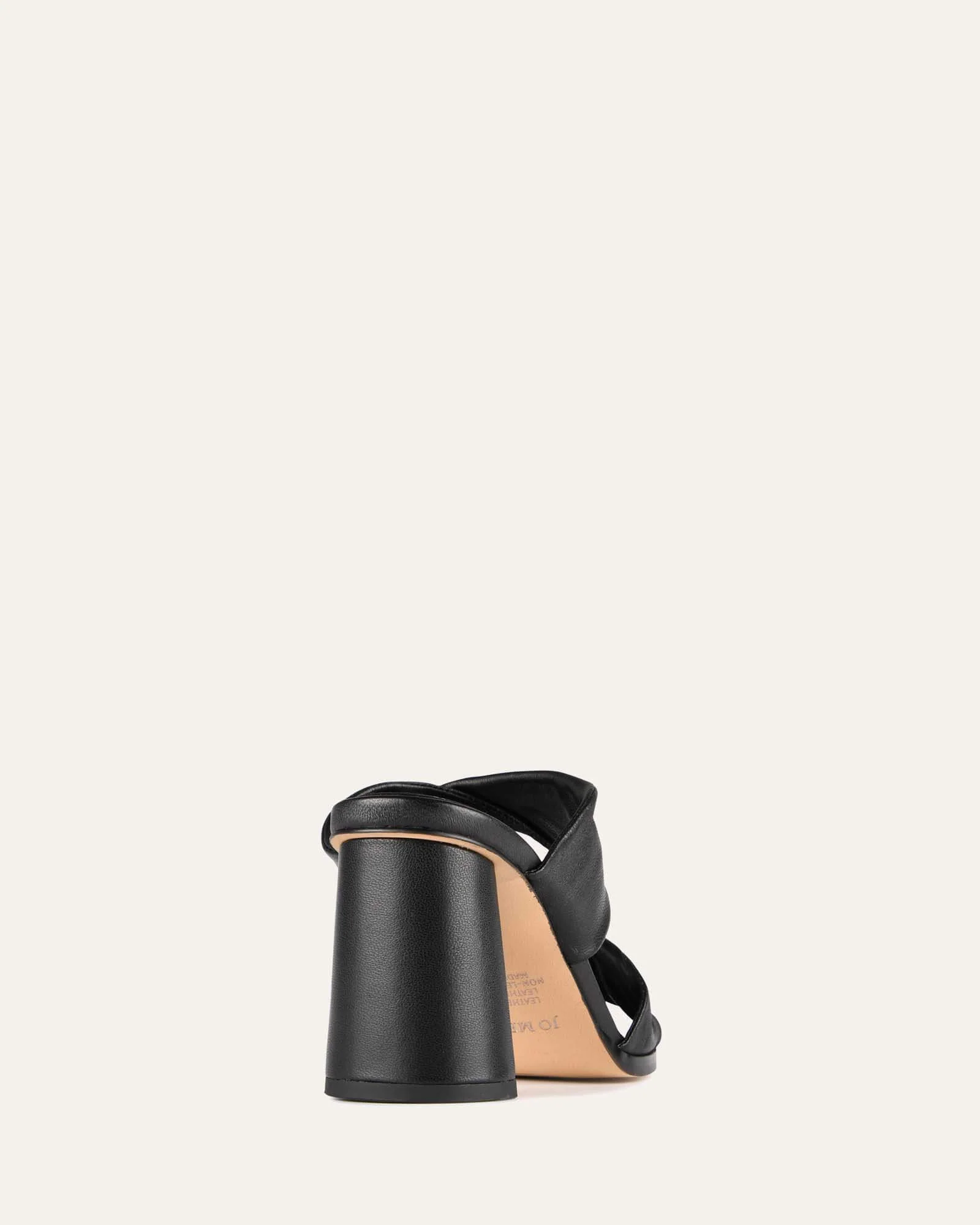 CAYLIE HIGH HEEL SANDALS BLACK LEATHER - Image 5