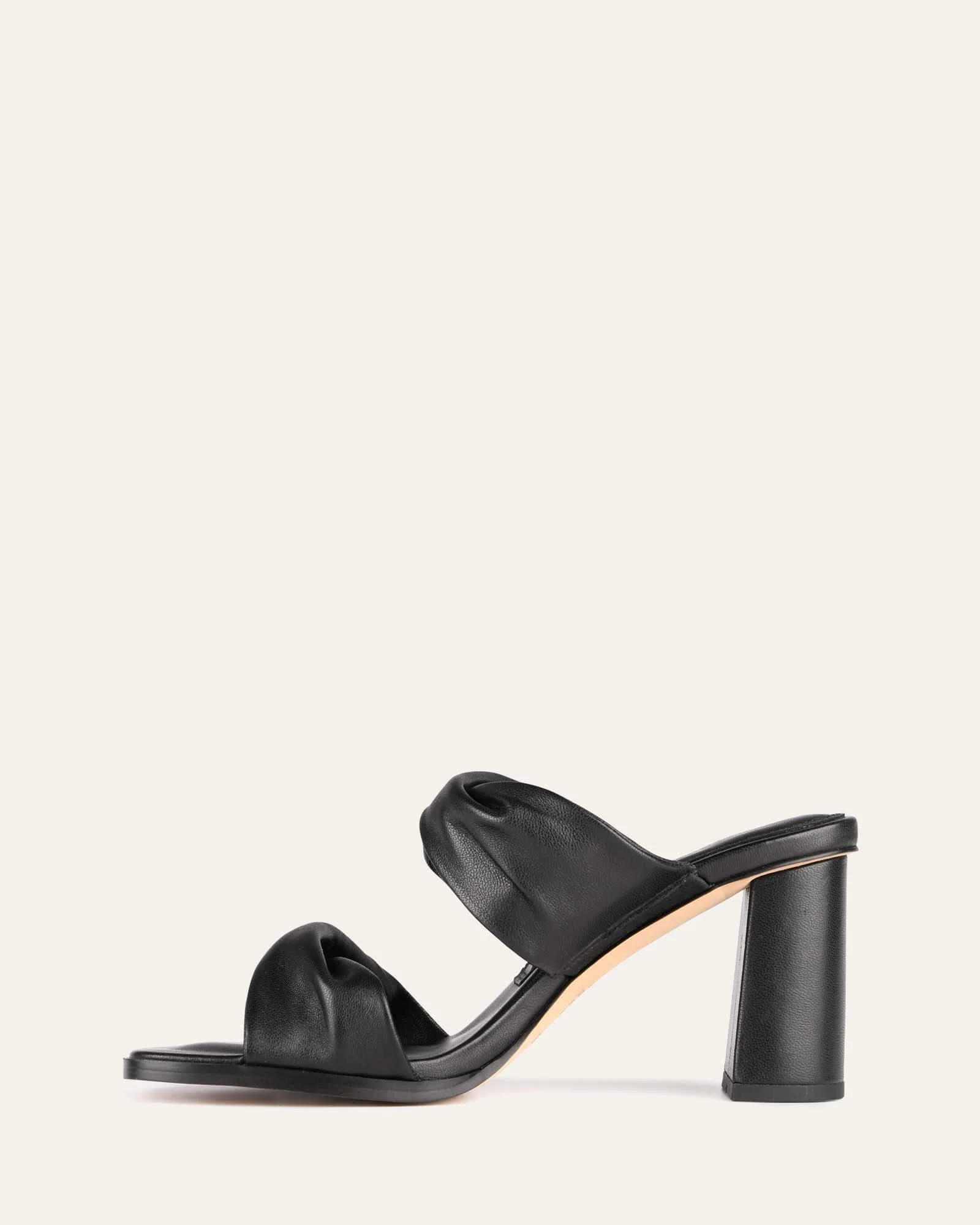 CAYLIE HIGH HEEL SANDALS BLACK LEATHER - Image 6