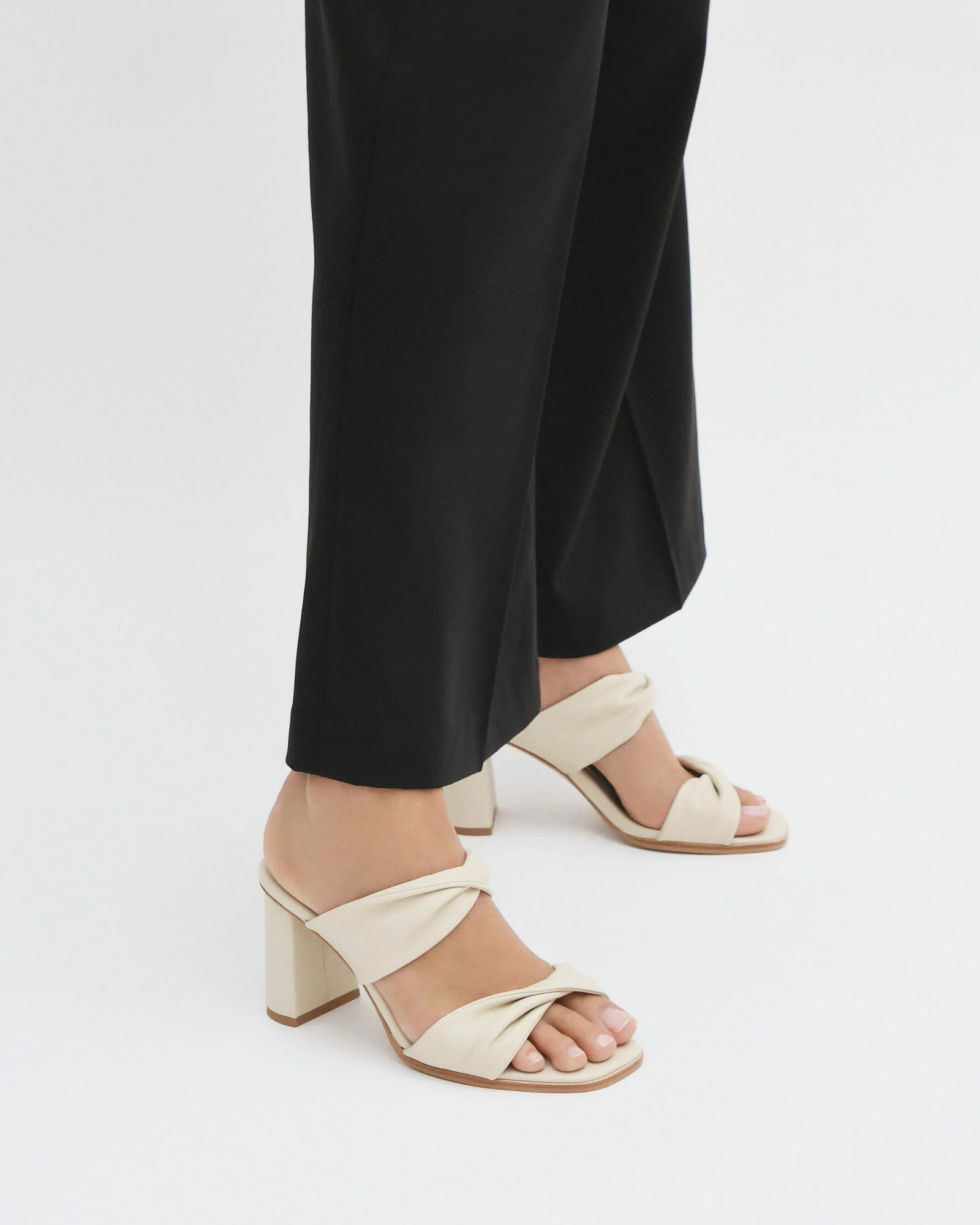 CAYLIE HIGH HEEL SANDALS BONE LEATHER - Image 8