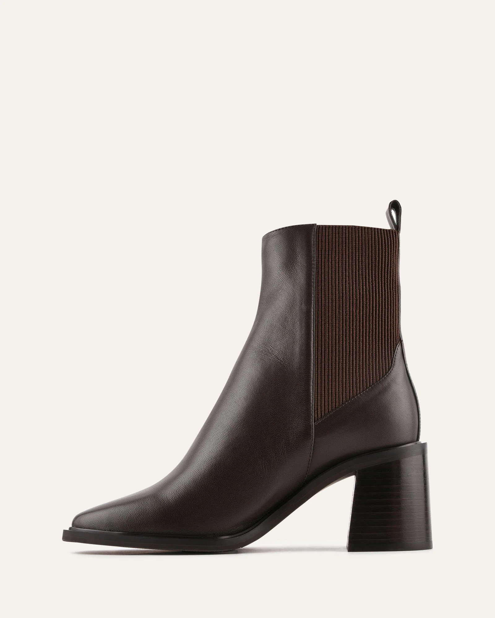 CHARLIE MID ANKLE BOOTS BITTER CHOC LEATHER - Image 5