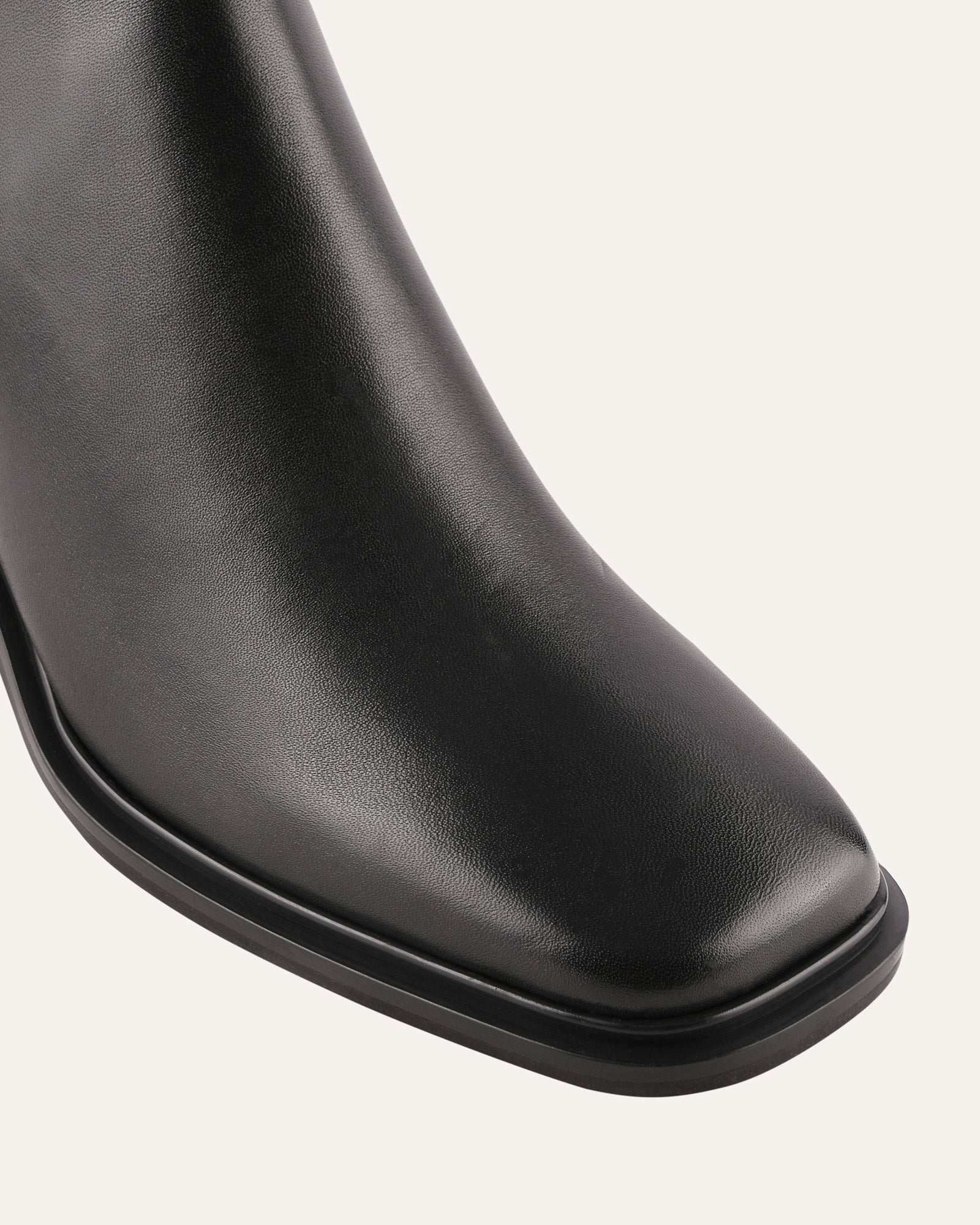 CHARLIE MID ANKLE BOOTS BLACK LEATHER - Image 3