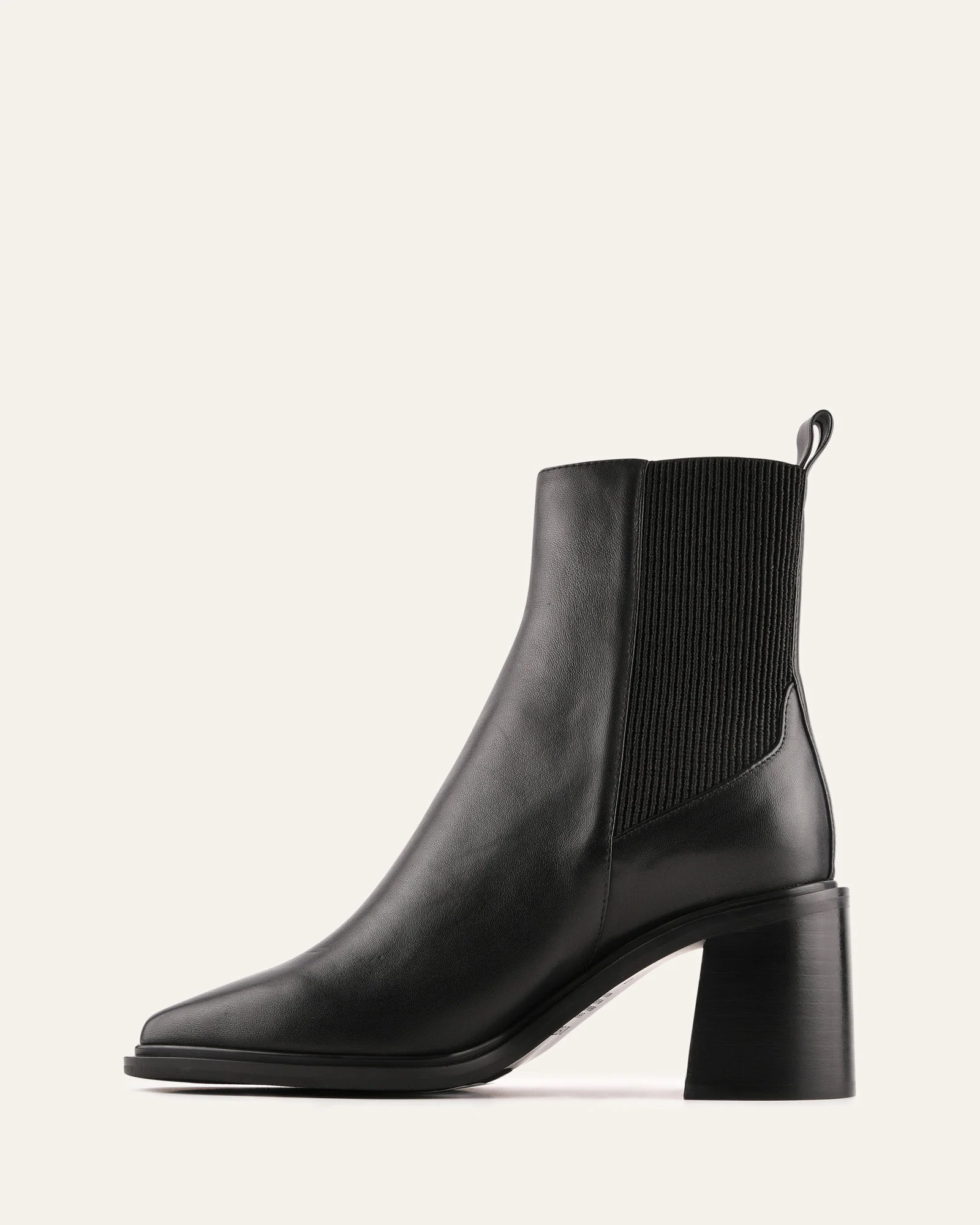 CHARLIE MID ANKLE BOOTS BLACK LEATHER - Image 5