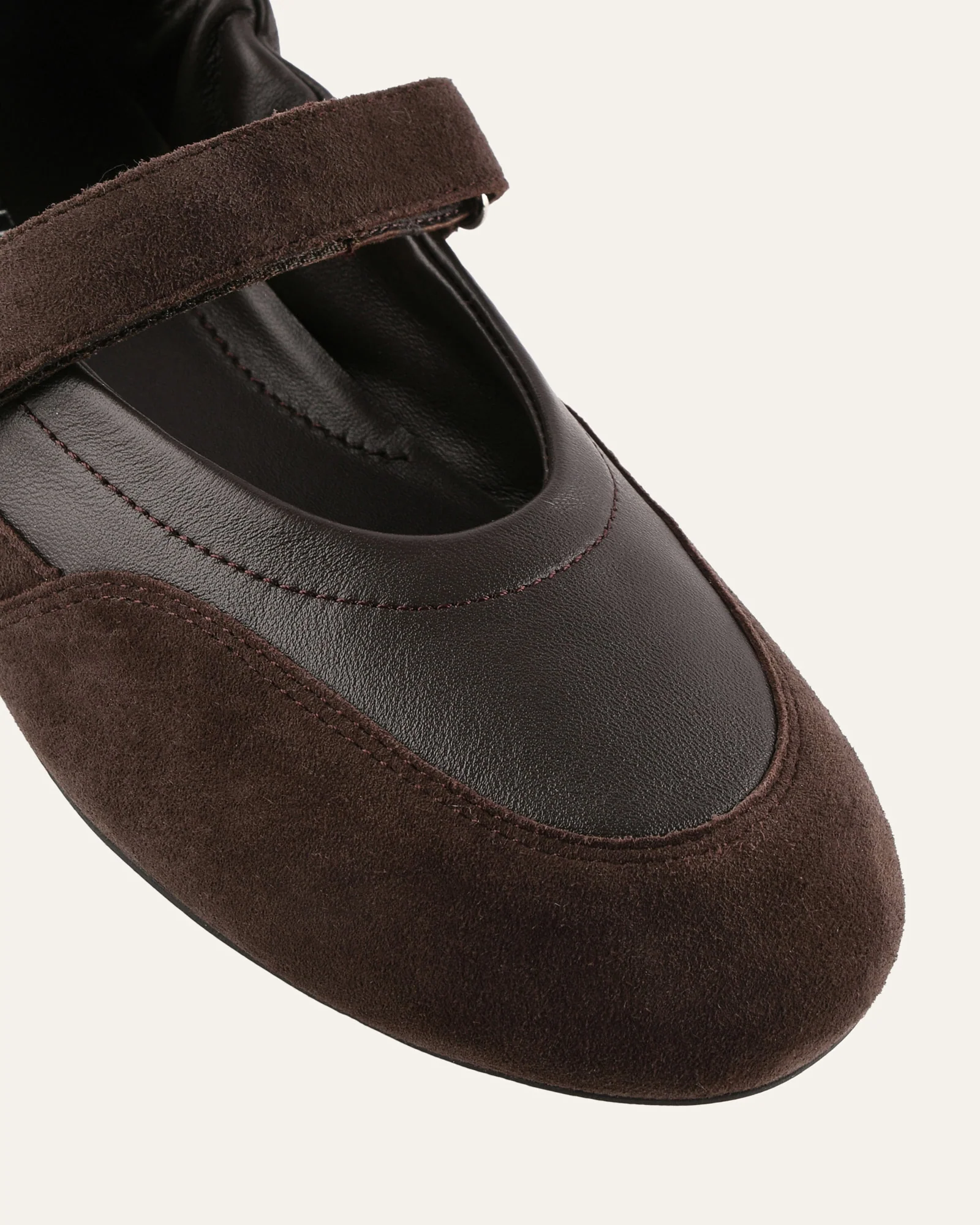 CHEVY CASUAL FLATS BITTER CHOC MULTI - Image 4
