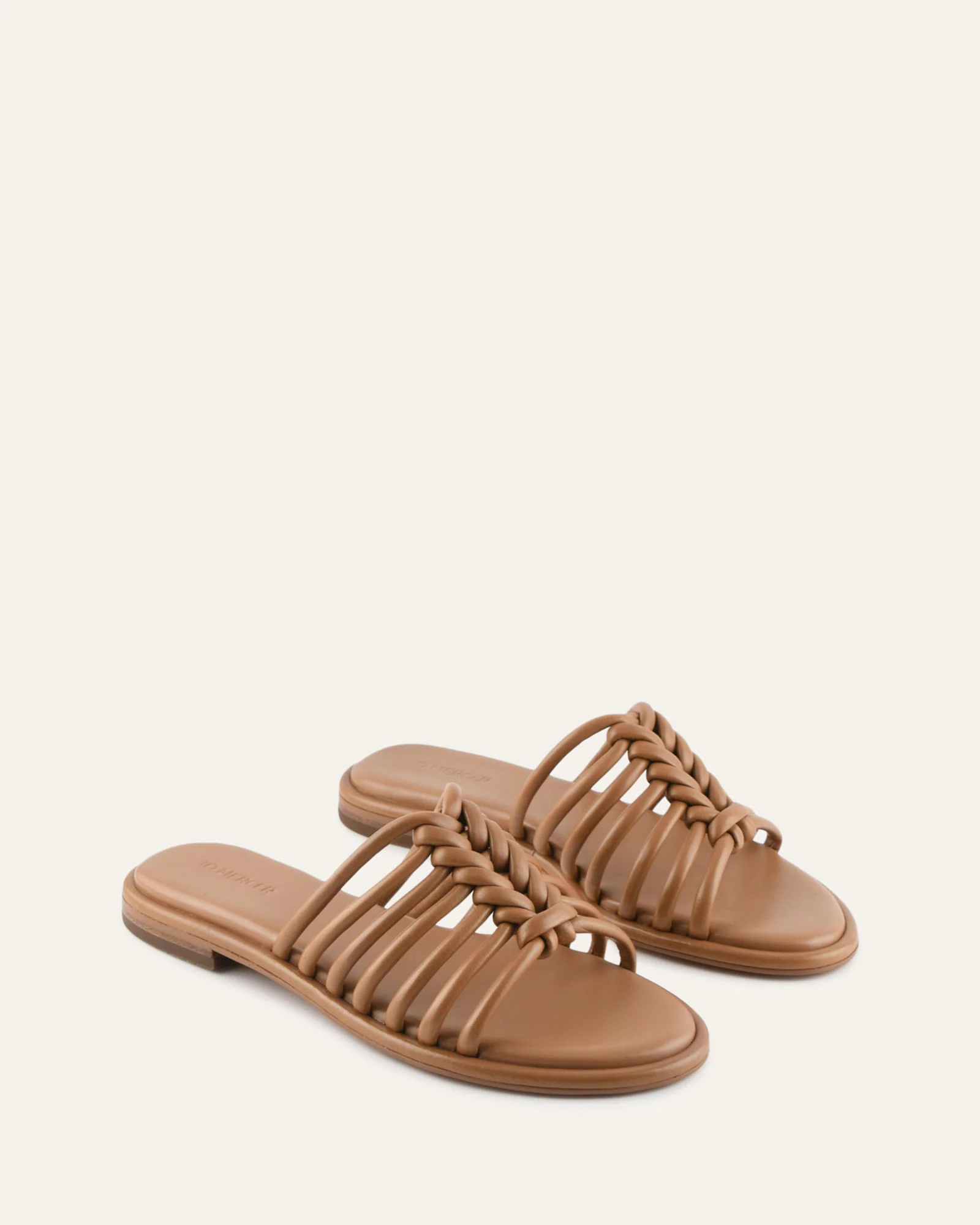CHIA FLAT SANDALS TUSCAN TAN LEATHER - Image 3