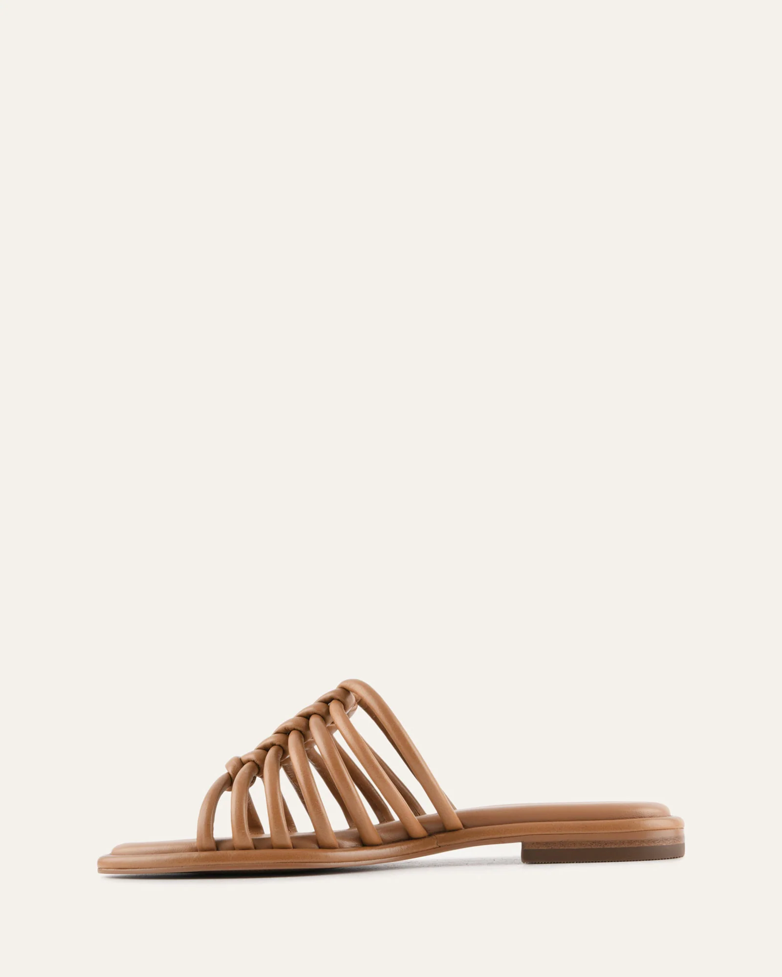 CHIA FLAT SANDALS TUSCAN TAN LEATHER - Image 6