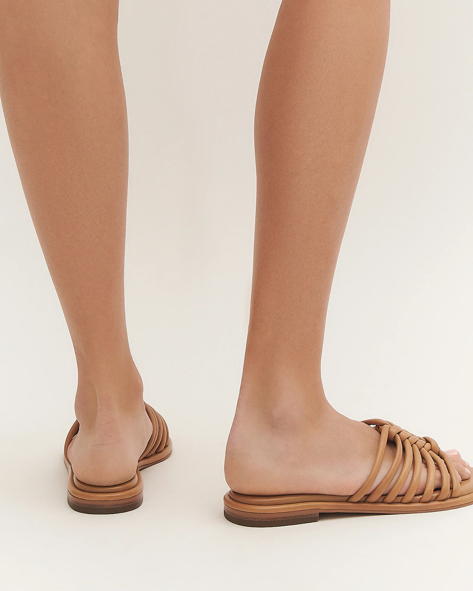 CHIA FLAT SANDALS TUSCAN TAN LEATHER - Image 7