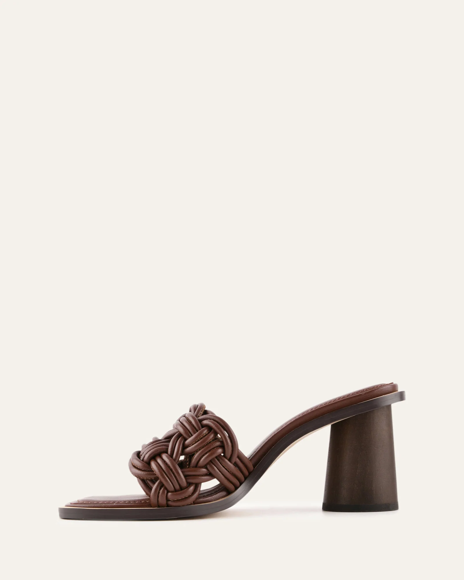 CIELO MID HEEL SANDALS PECAN LEATHER - Image 5