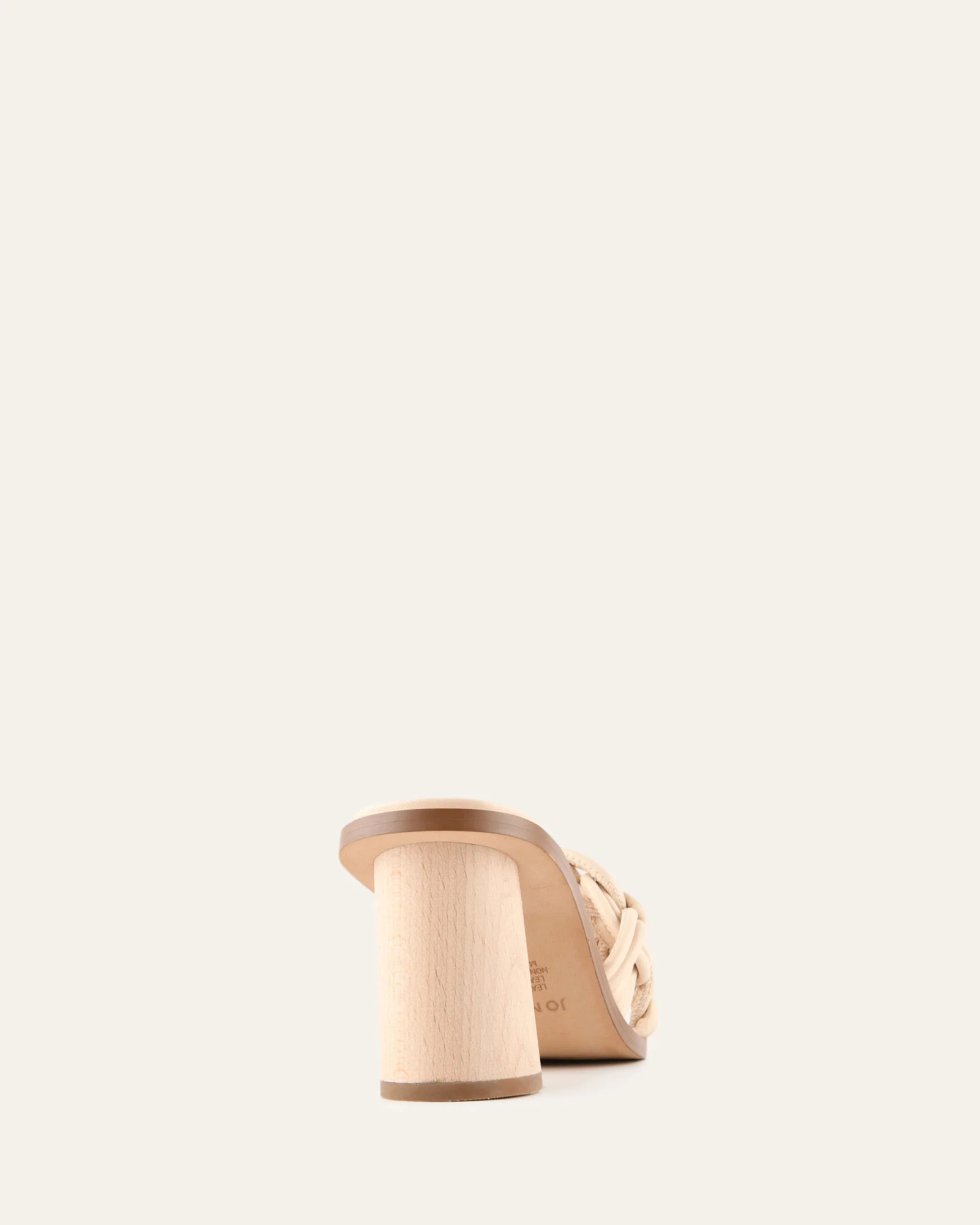 CIELO MID HEEL SANDALS VANILLA LEATHER - Image 5