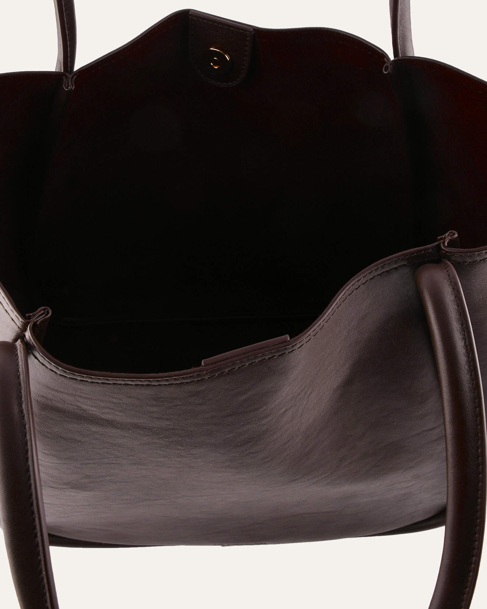 CILLIAN TOTE BAG BITTER CHOC LEATHER - Image 5