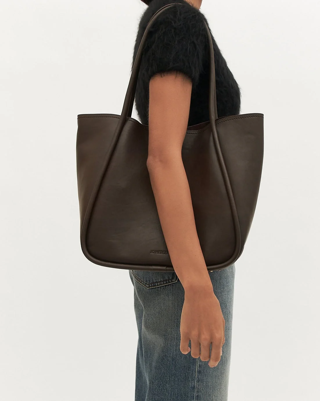 CILLIAN TOTE BAG BITTER CHOC LEATHER - Image 6