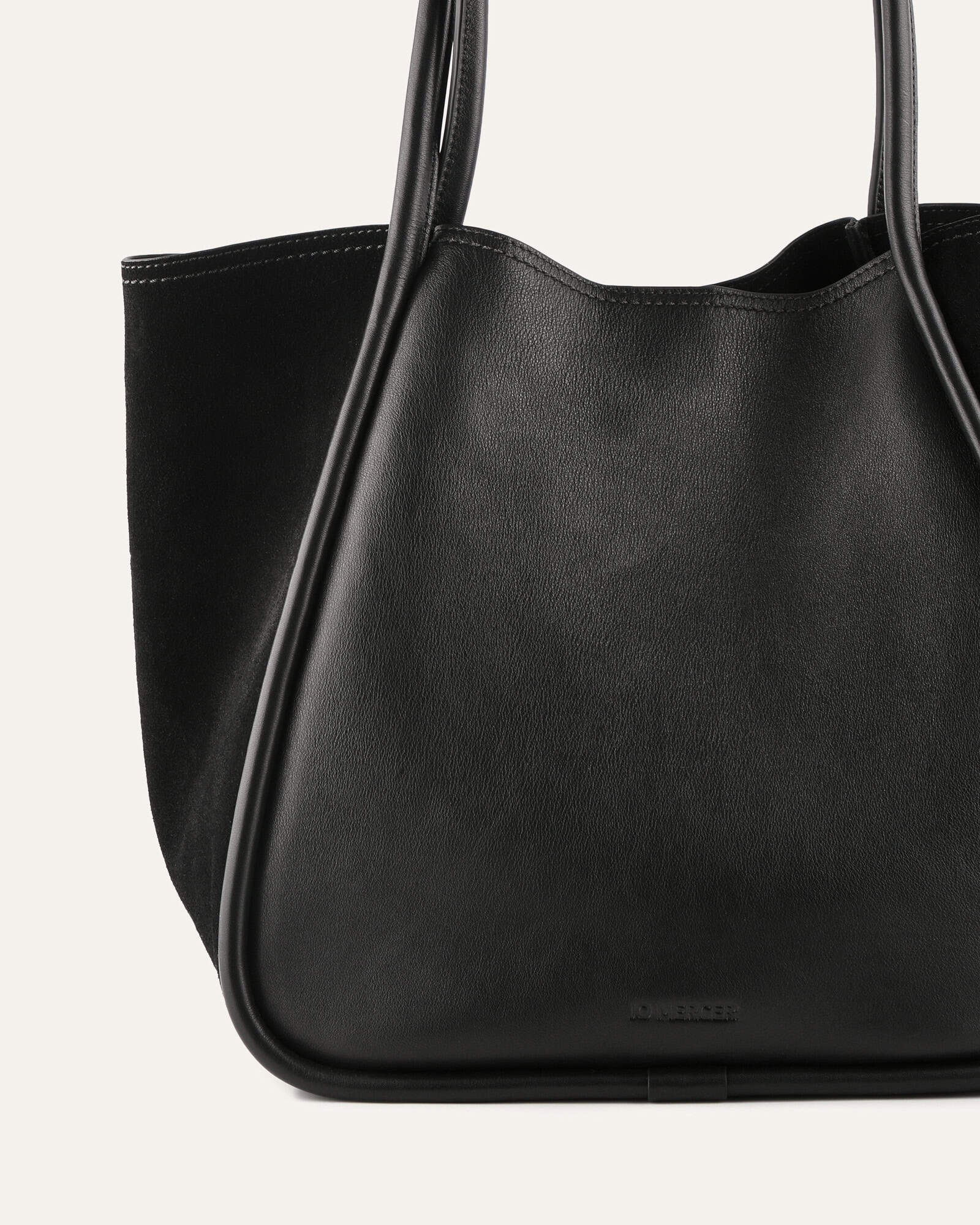 CILLIAN TOTE BAG BLACK LEATHER - Image 3