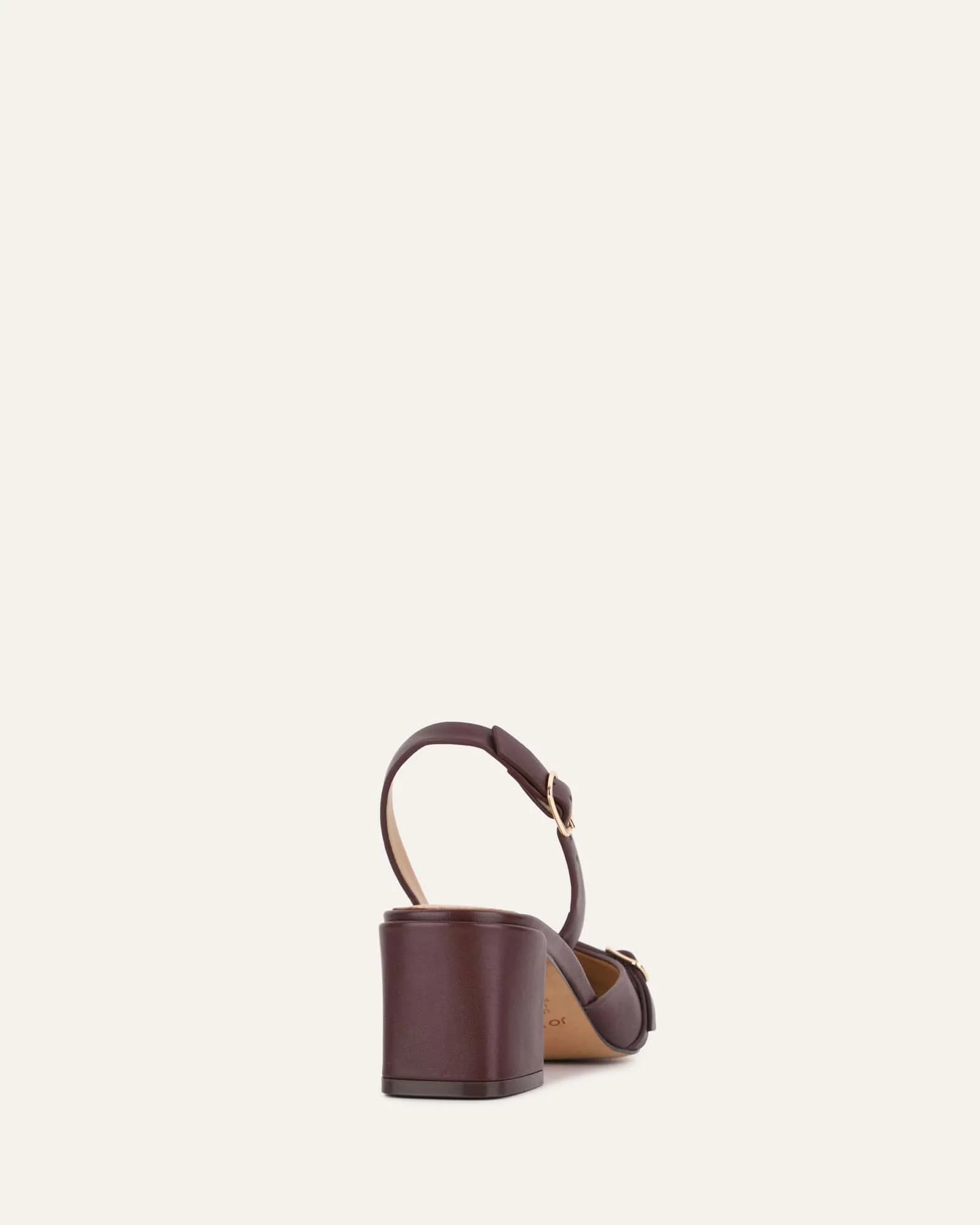 COBY LOW HEELS COCOA BROWN LEATHER - Image 6