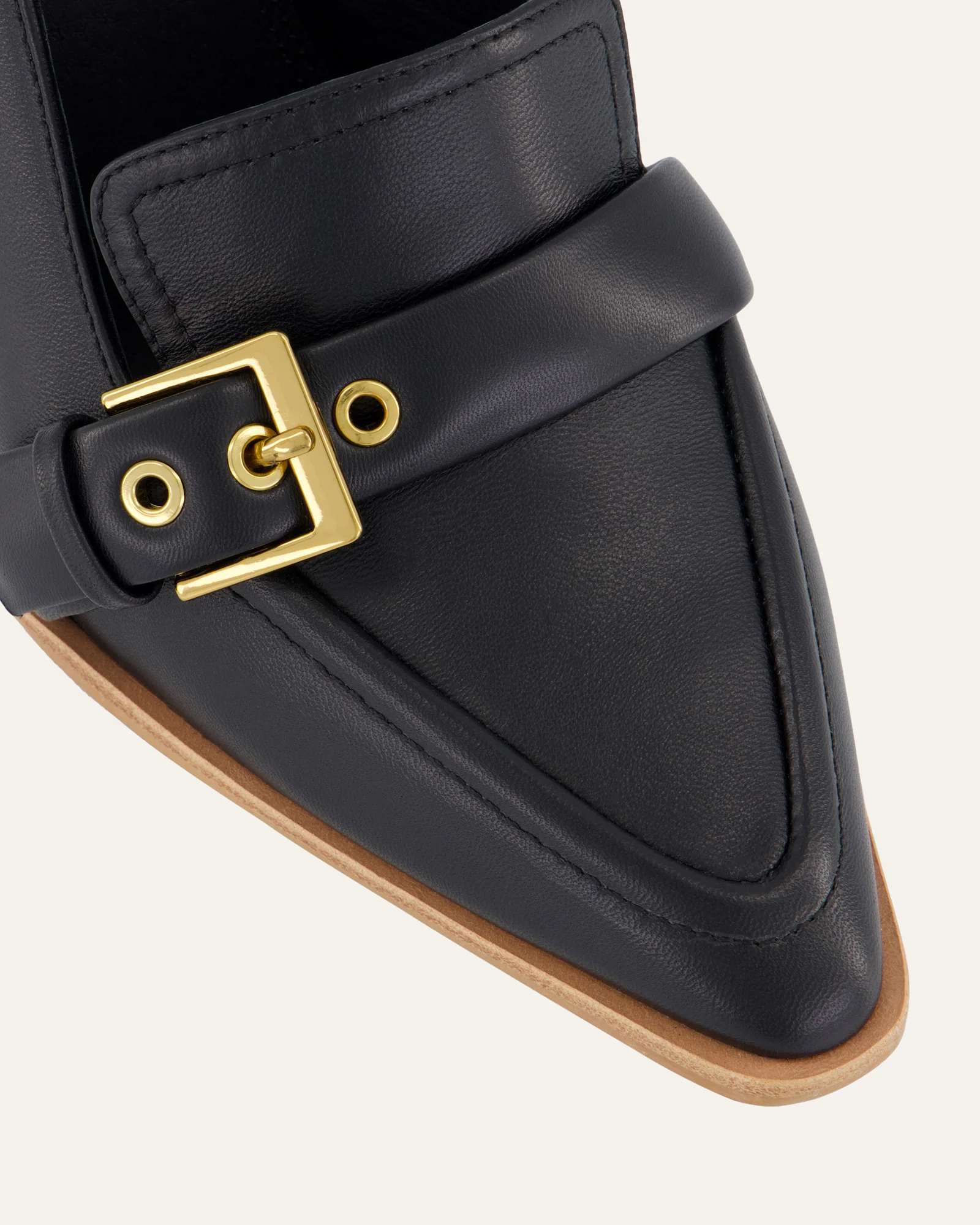 CODIE HIGH HEELS BLACK LEATHER - Image 4
