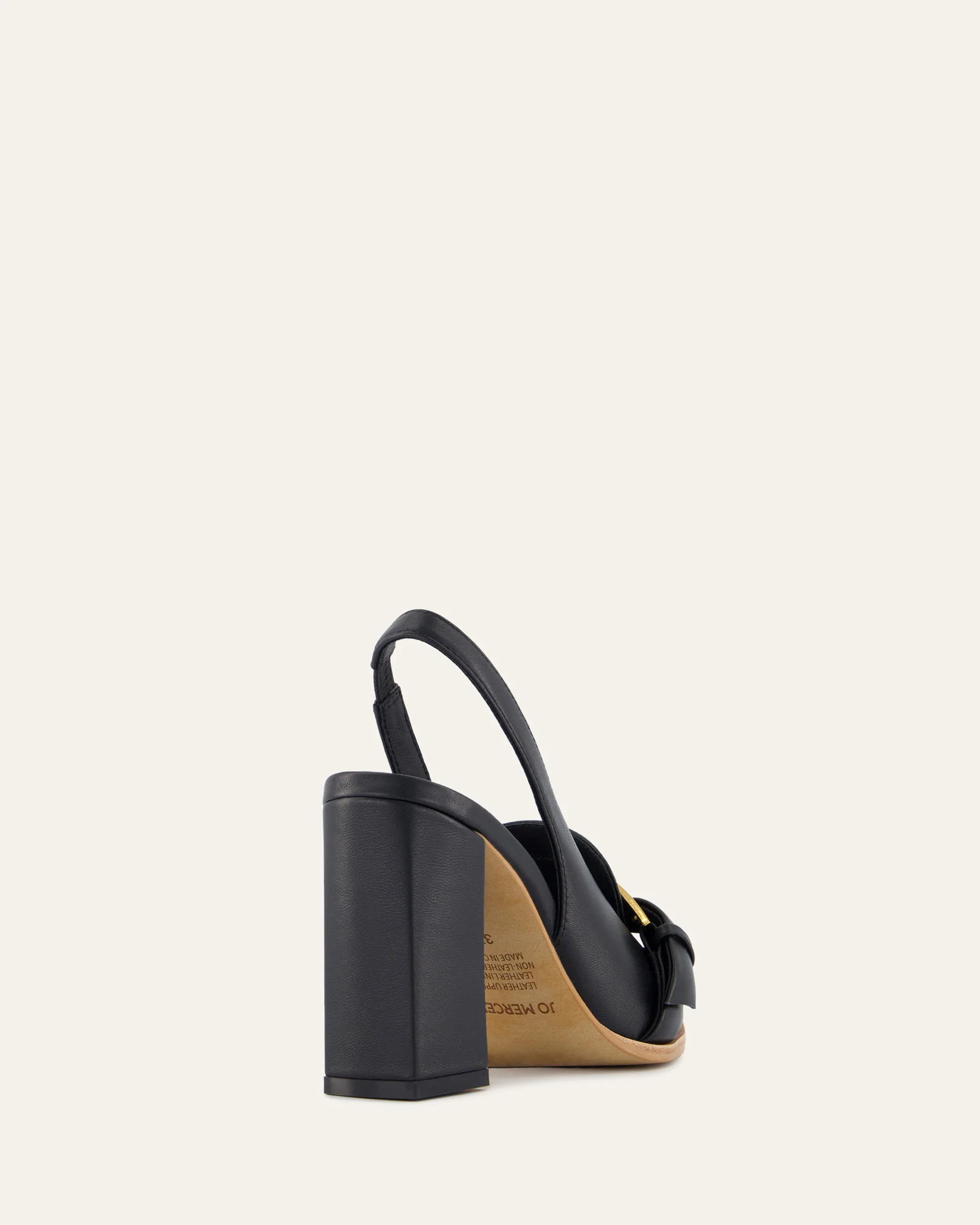 CODIE HIGH HEELS BLACK LEATHER - Image 5