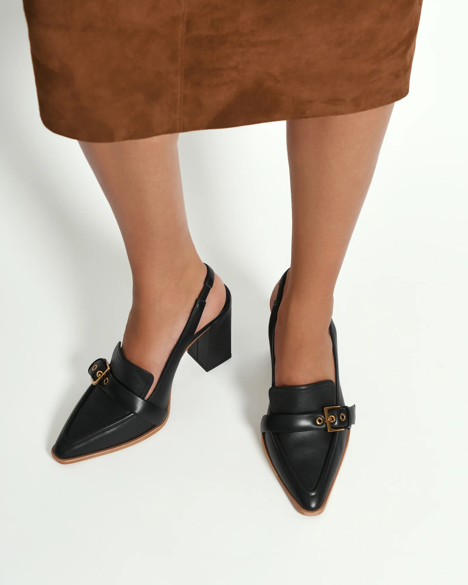 CODIE HIGH HEELS BLACK LEATHER - Image 7
