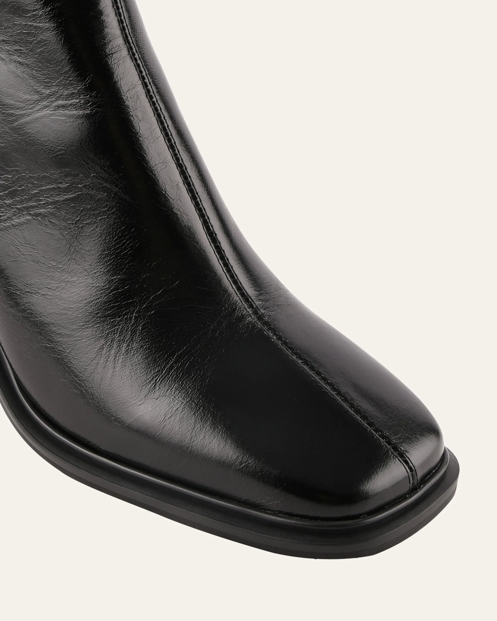 COLBY MID ANKLE BOOTS BLACK LEATHER - Image 3