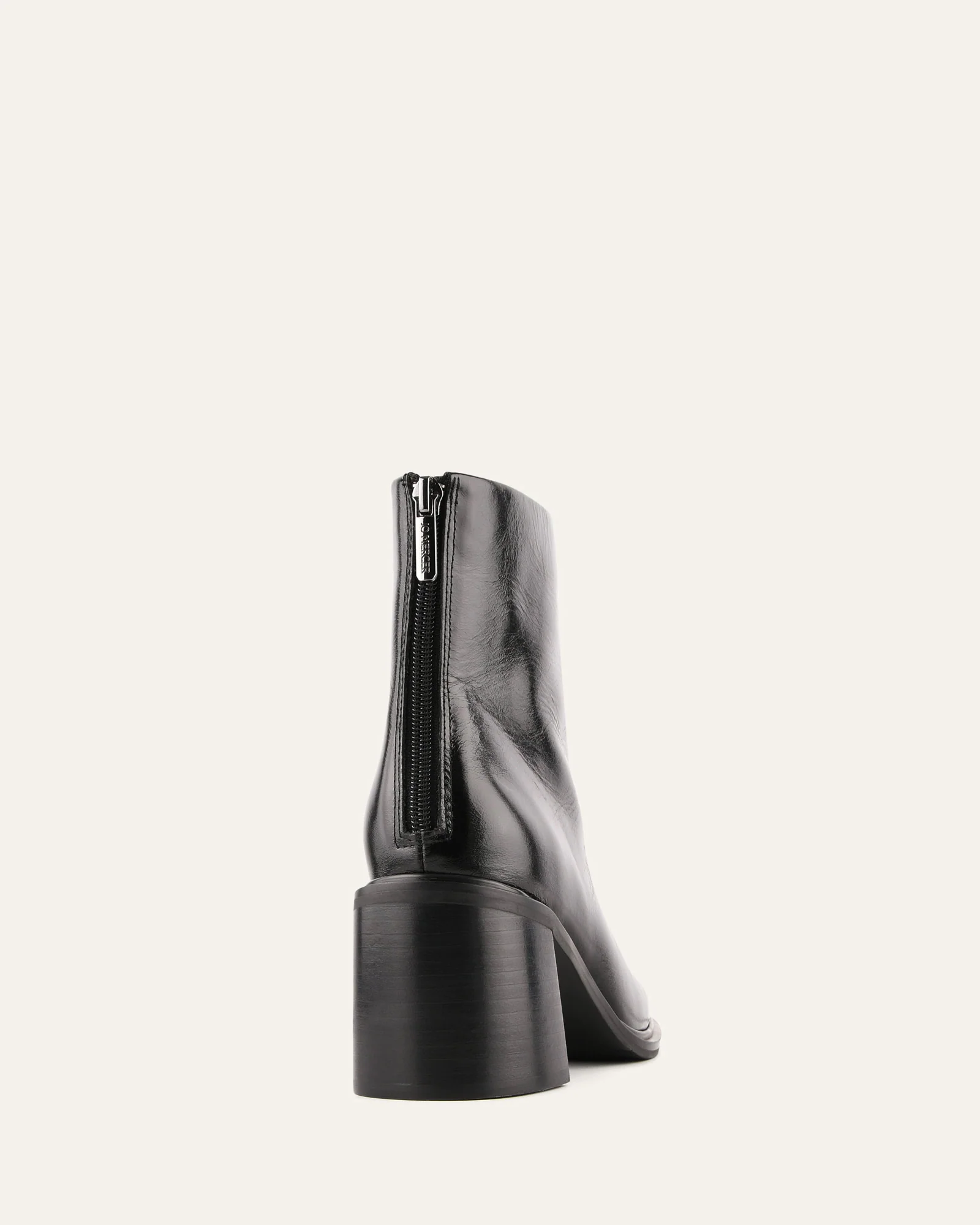 COLBY MID ANKLE BOOTS BLACK LEATHER - Image 4