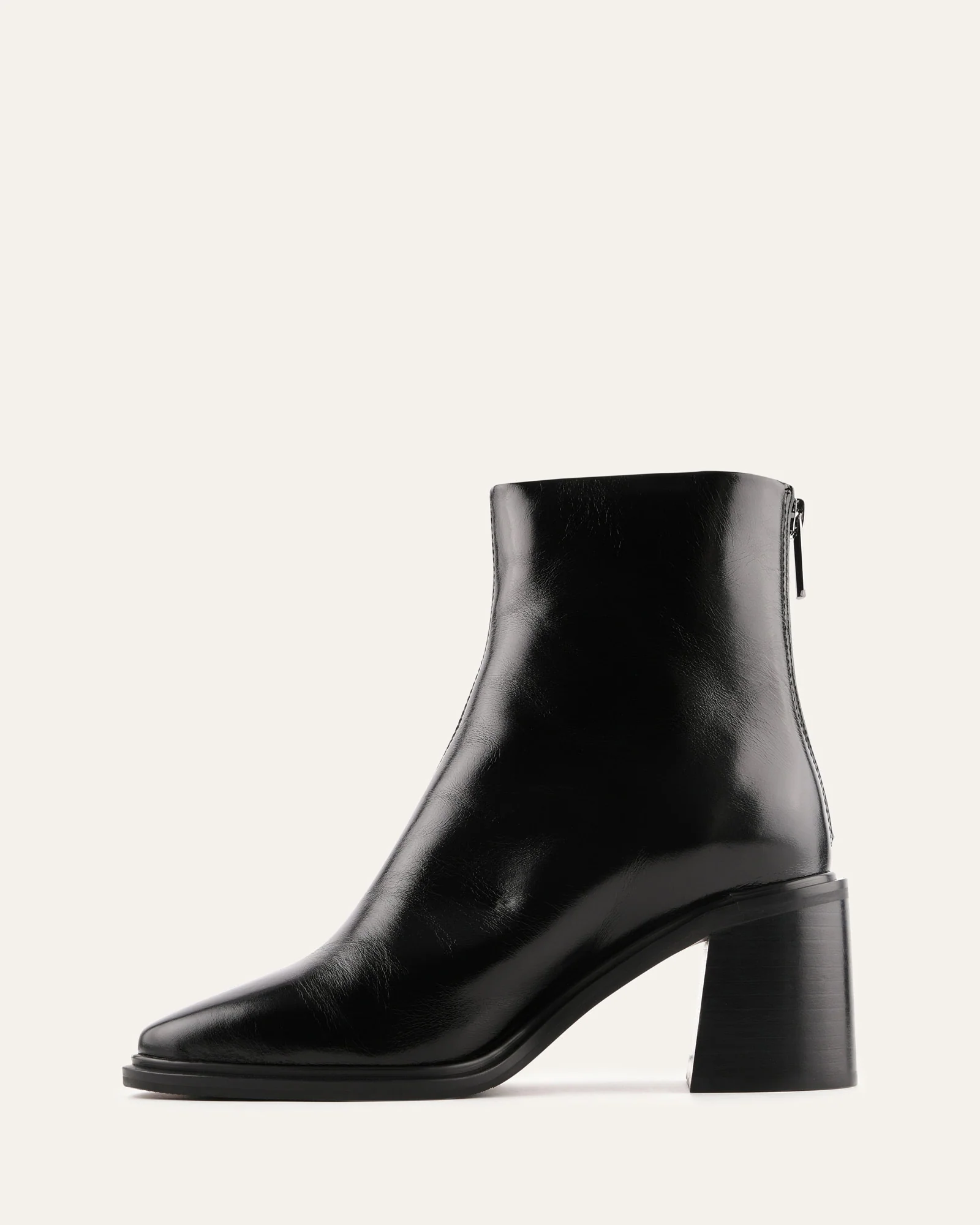 COLBY MID ANKLE BOOTS BLACK LEATHER - Image 5