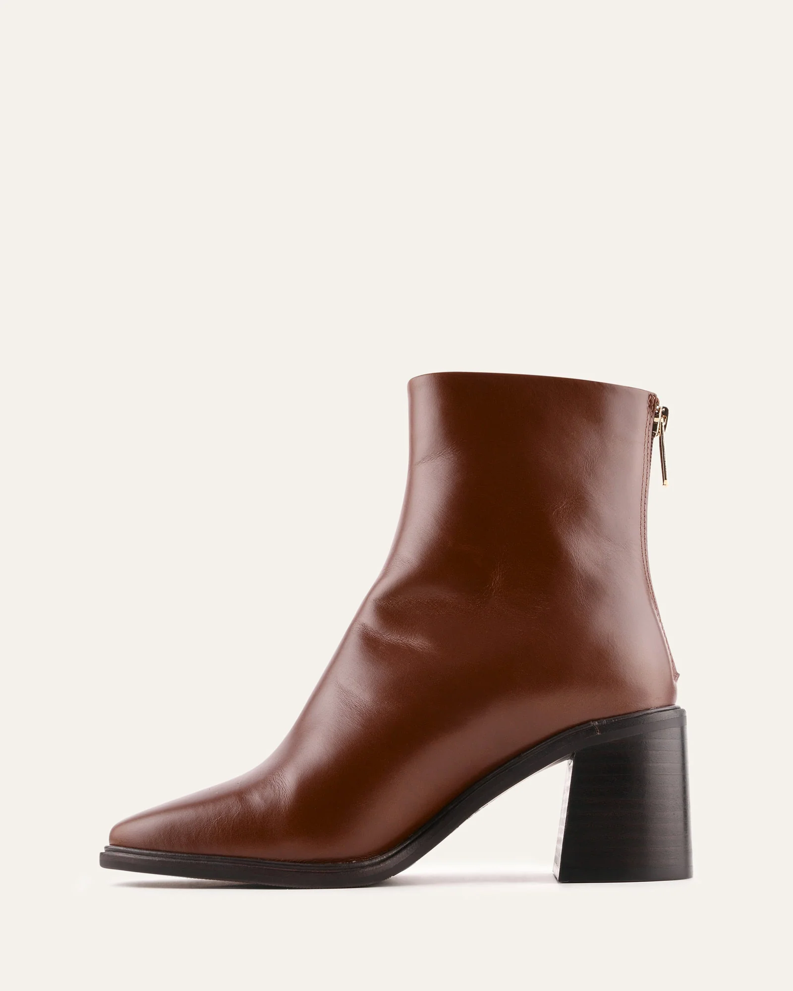 COLBY MID ANKLE BOOTS CHESTNUT LEATHER - Image 5