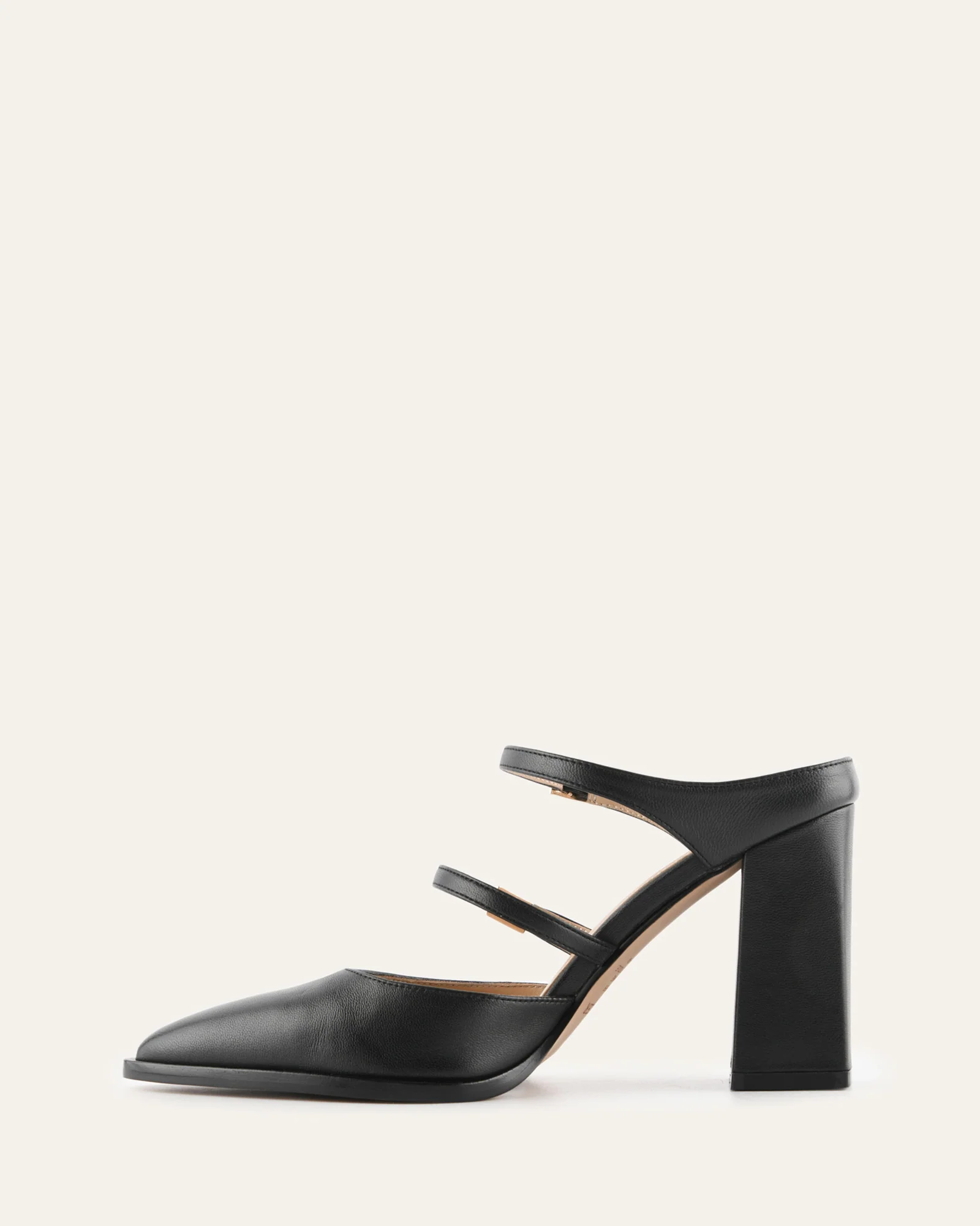 COMET HIGH HEELS BLACK LEATHER - Image 6