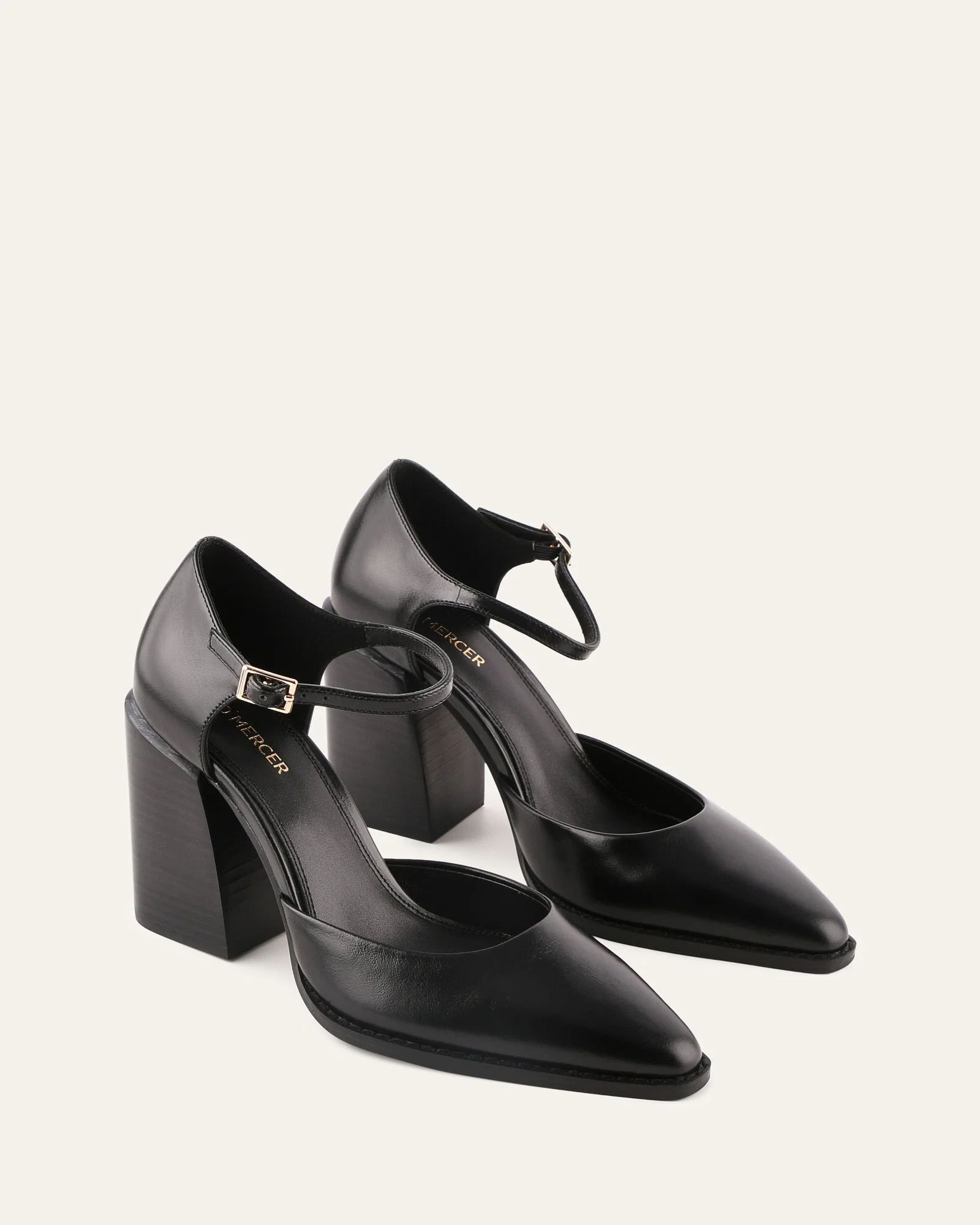 COOPER HIGH HEELS BLACK LEATHER - Image 3