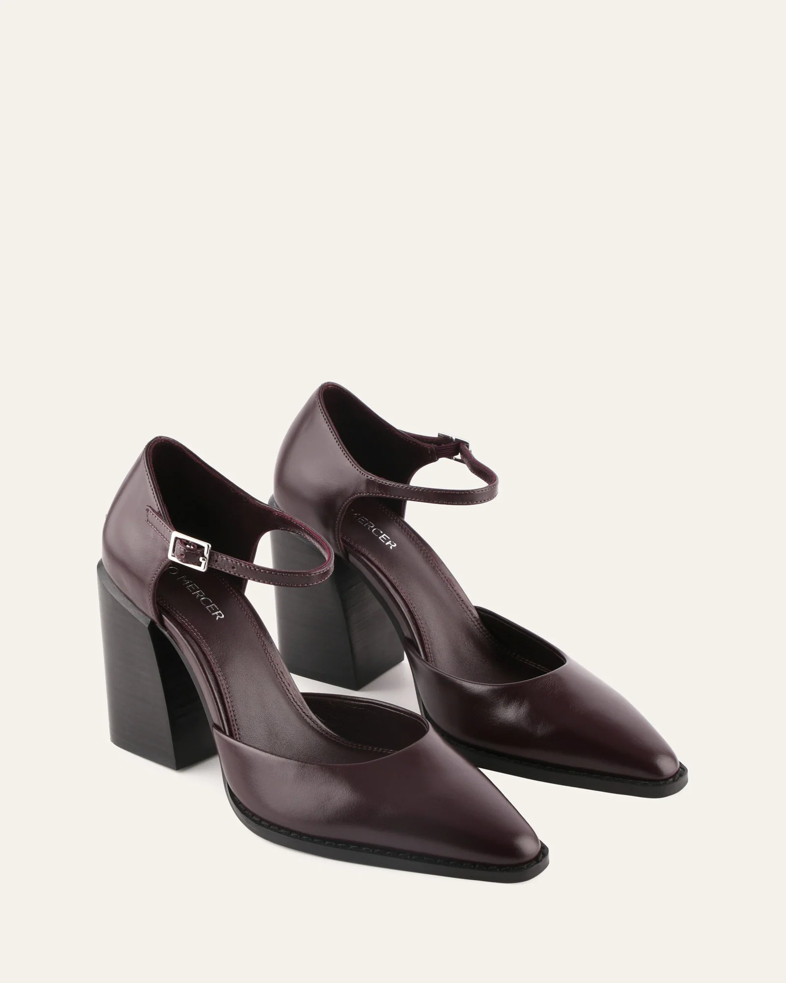 COOPER HIGH HEELS MERLOT LEATHER - Image 2