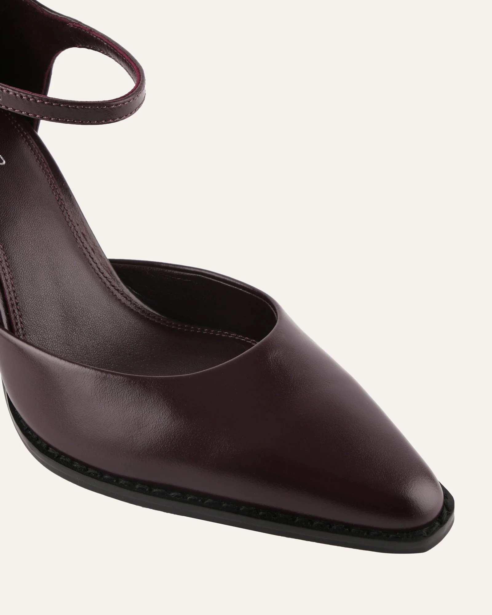 COOPER HIGH HEELS MERLOT LEATHER - Image 3