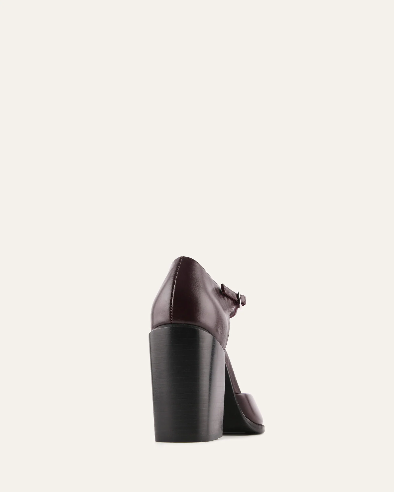 COOPER HIGH HEELS MERLOT LEATHER - Image 4