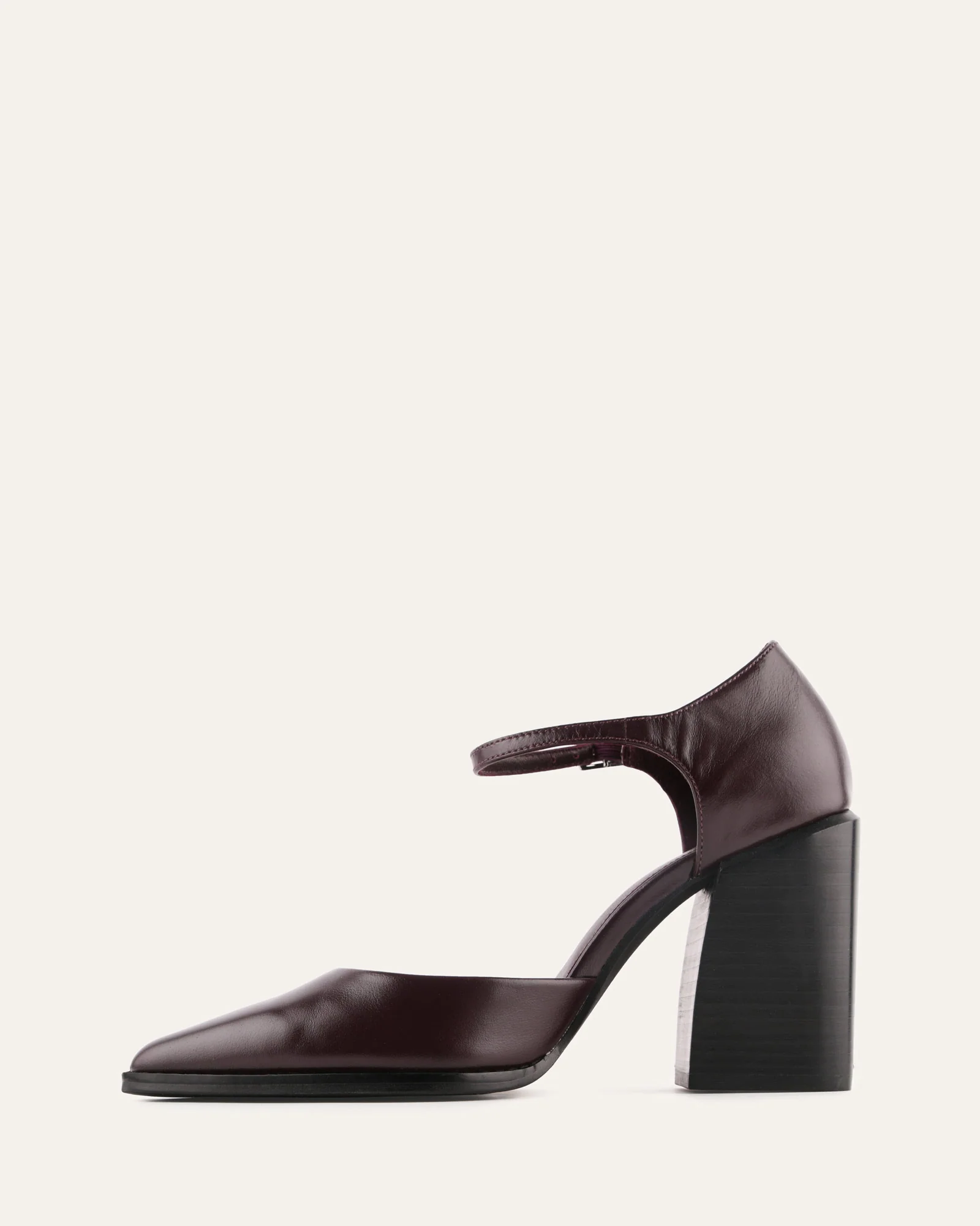 COOPER HIGH HEELS MERLOT LEATHER - Image 5