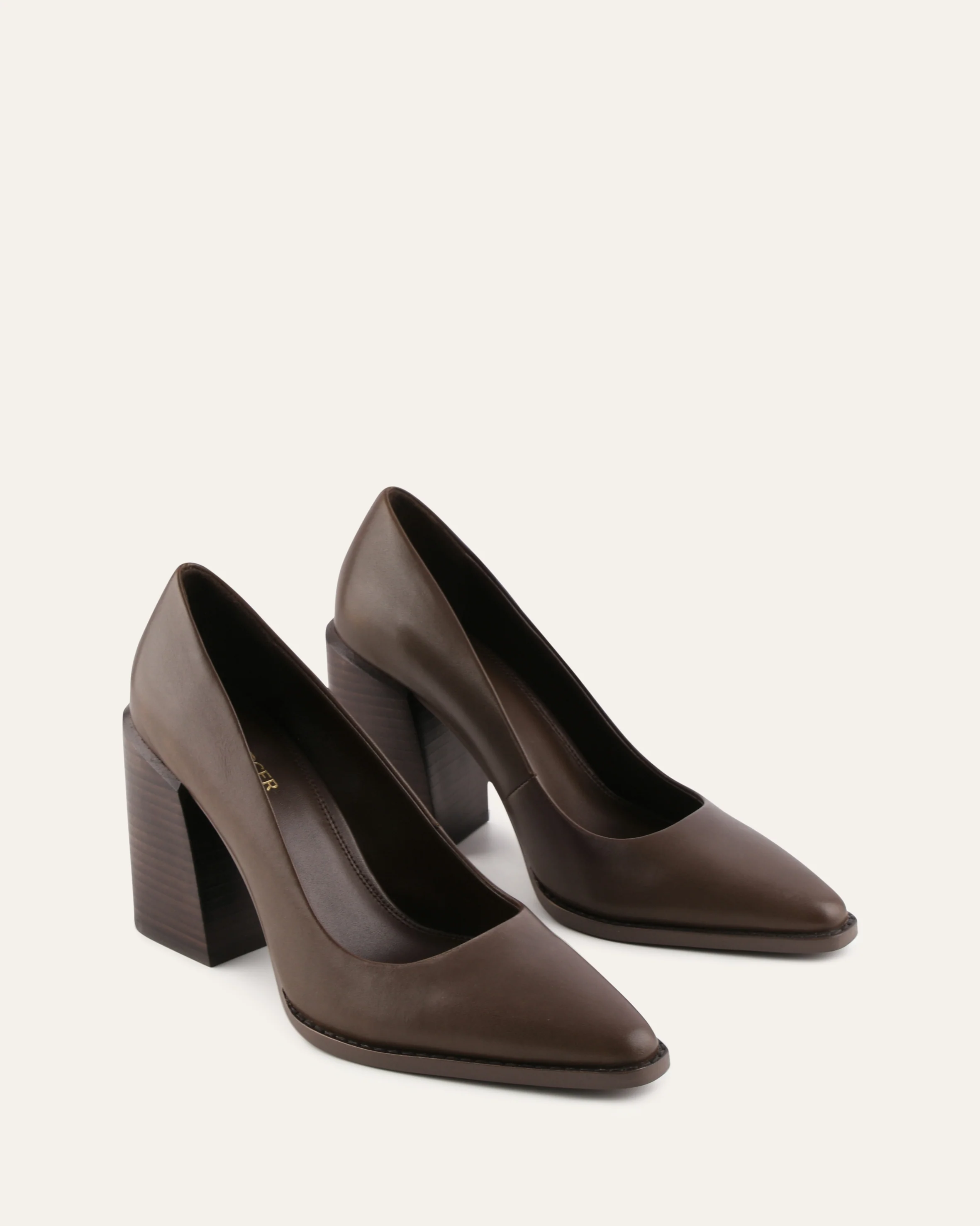 CORBYN HIGH HEELS DARK RYE LEATHER - Image 3