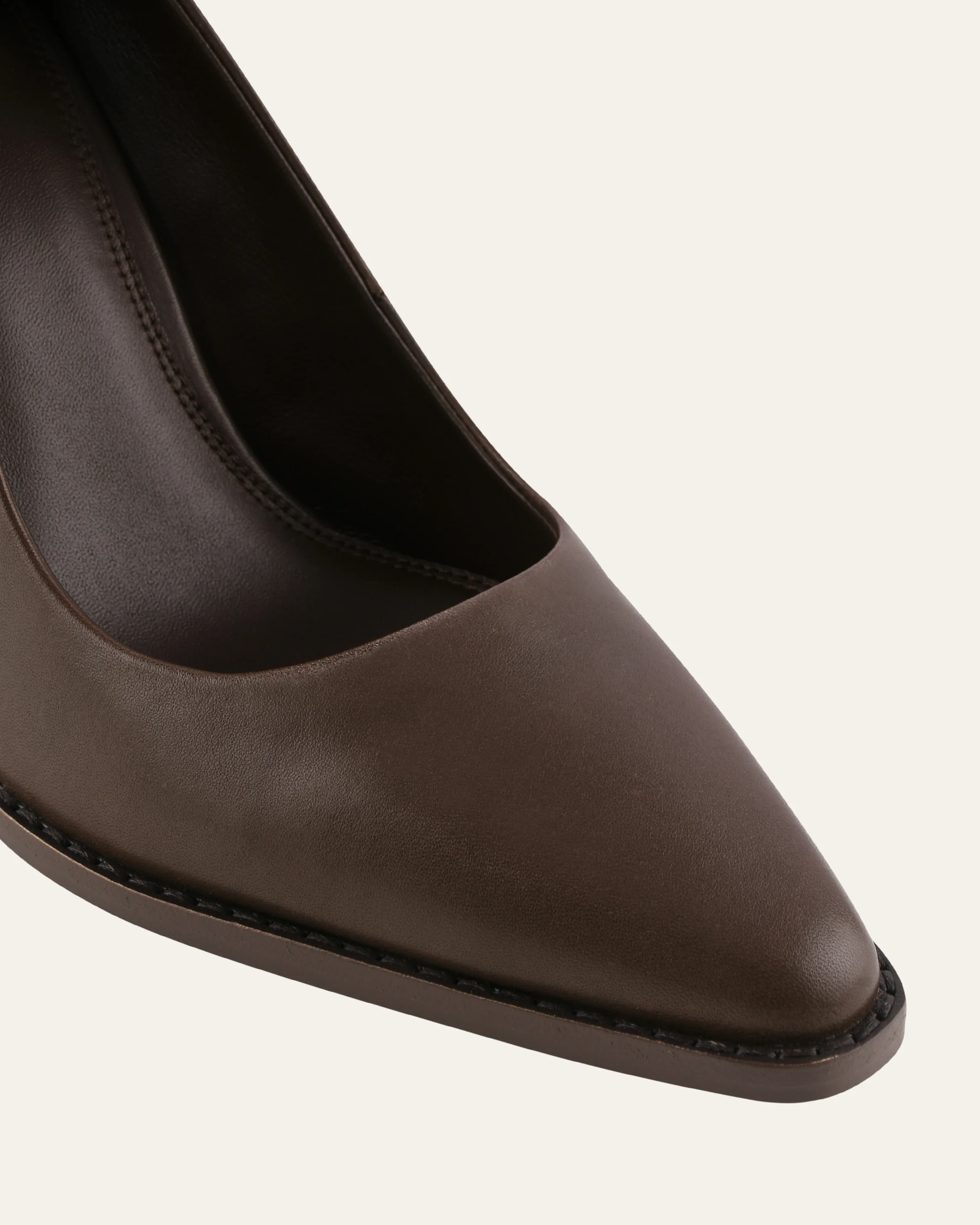 CORBYN HIGH HEELS DARK RYE LEATHER - Image 4