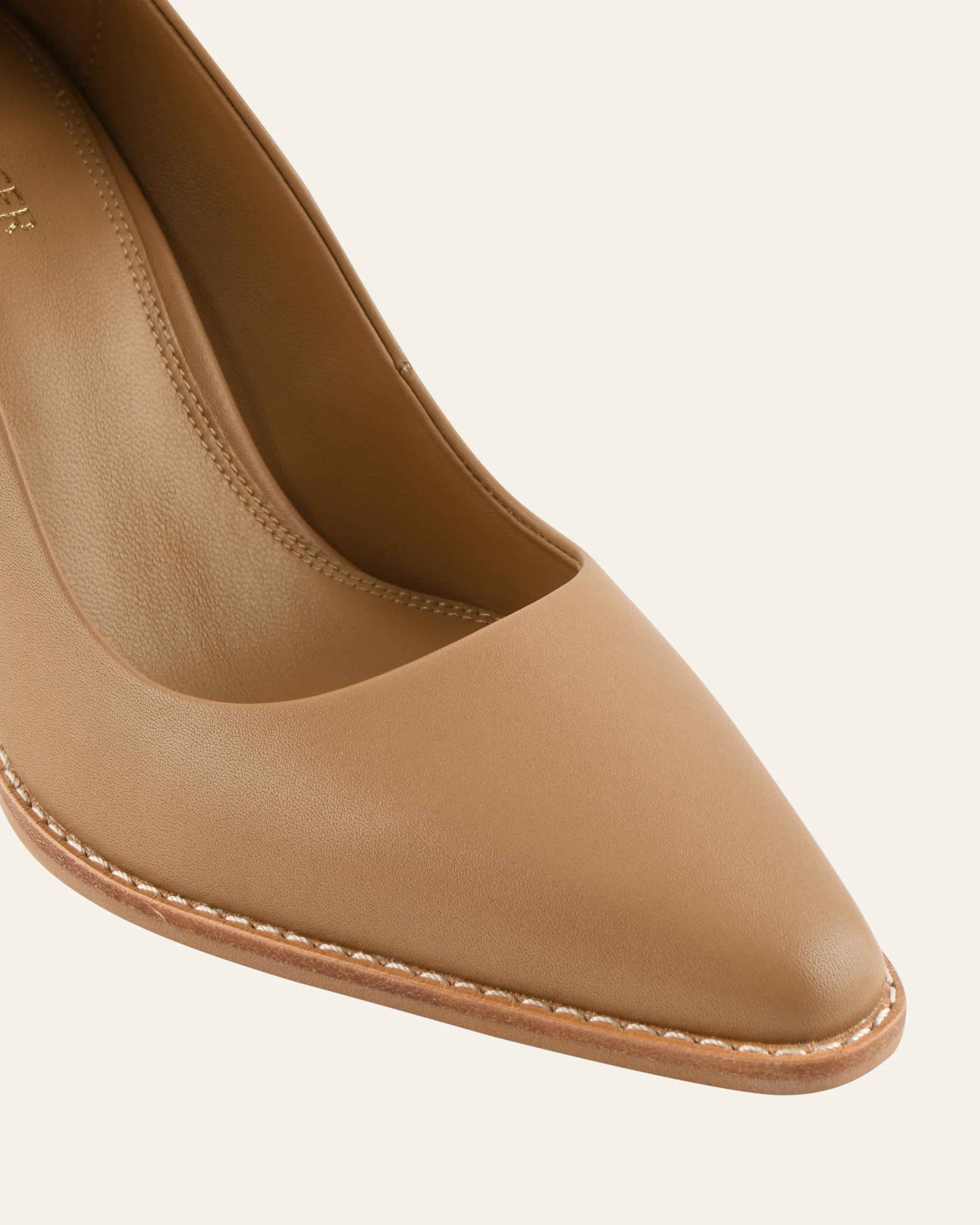 CORBYN HIGH HEELS TAN LEATHER - Image 3