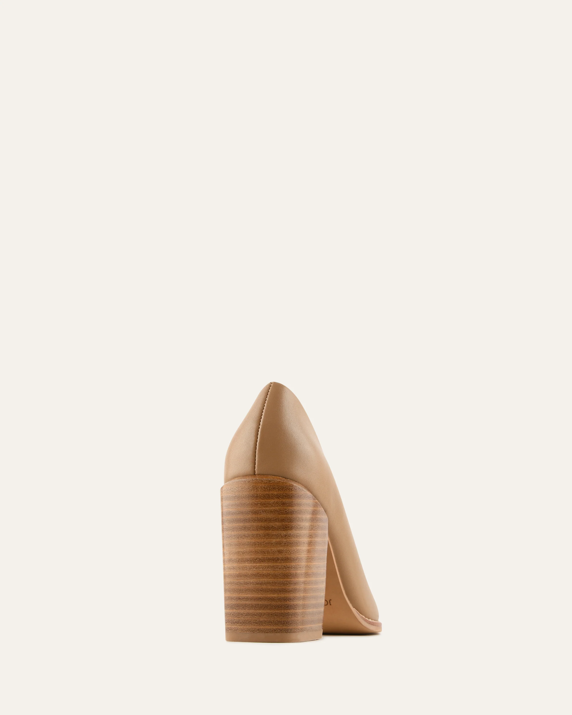 CORBYN HIGH HEELS TAN LEATHER - Image 4