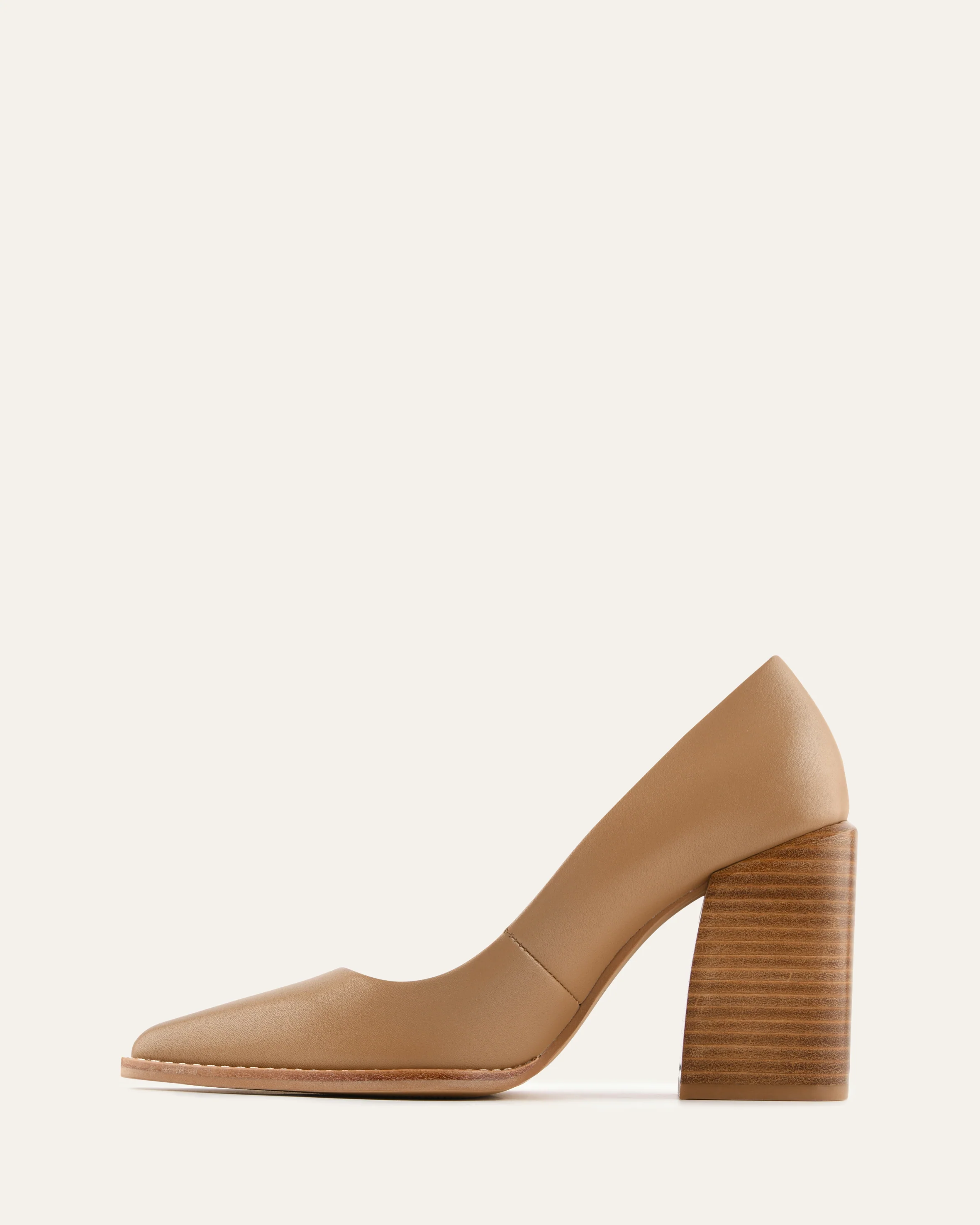 CORBYN HIGH HEELS TAN LEATHER - Image 5