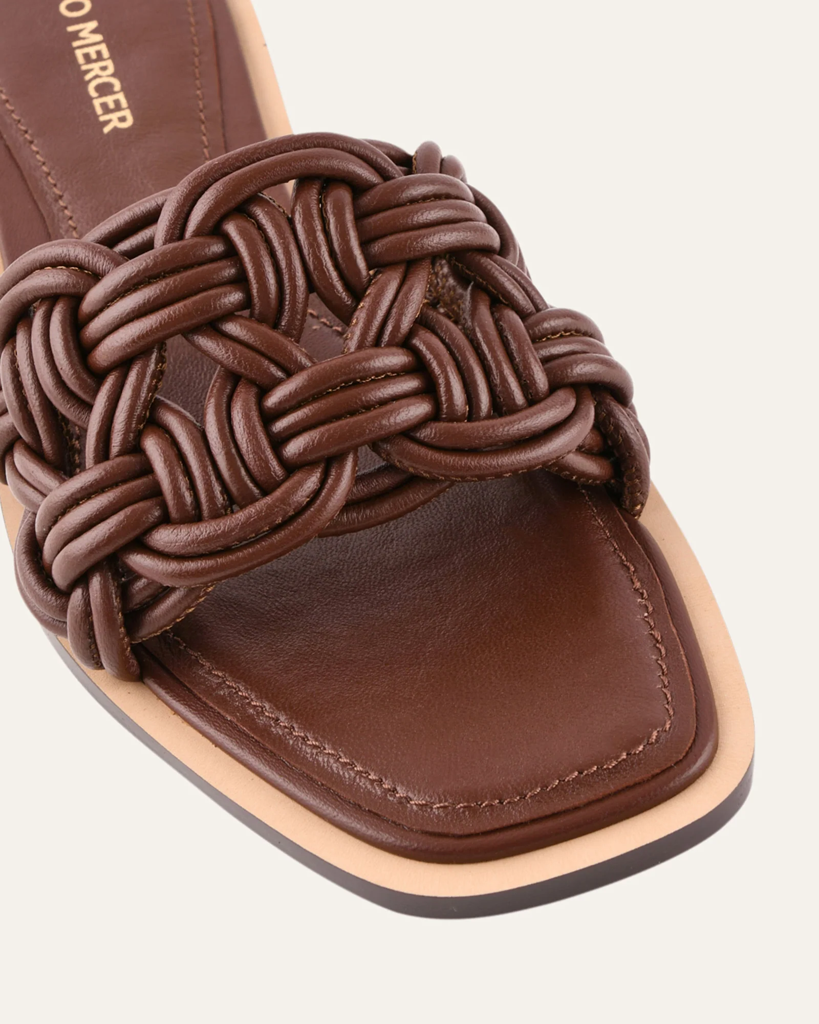 CORTA FLAT SANDALS PECAN LEATHER - Image 4